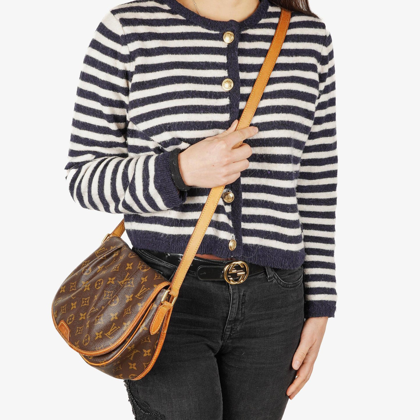 Louis Vuitton Menilmontant PM Monogram Canvas Bag