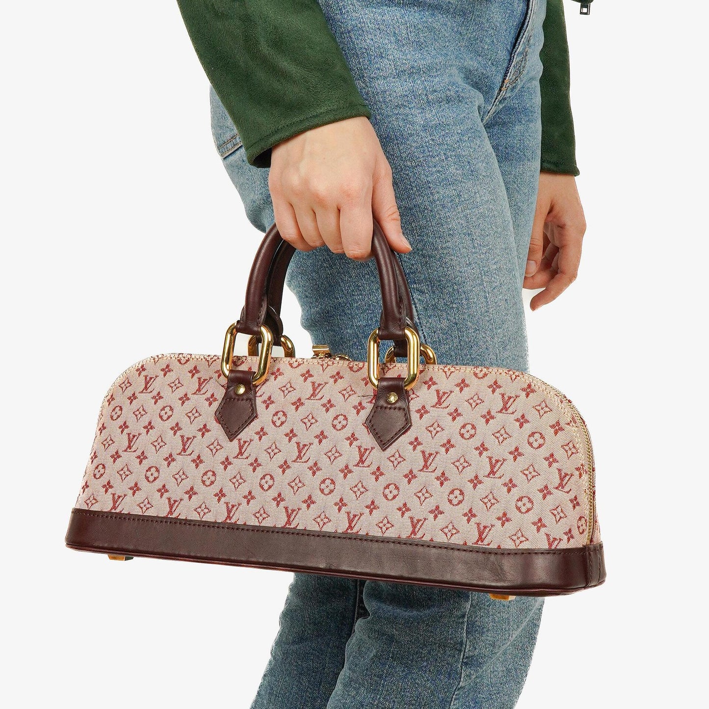Louis Vuitton Mini Alma Long Handbag Monogram Cherry