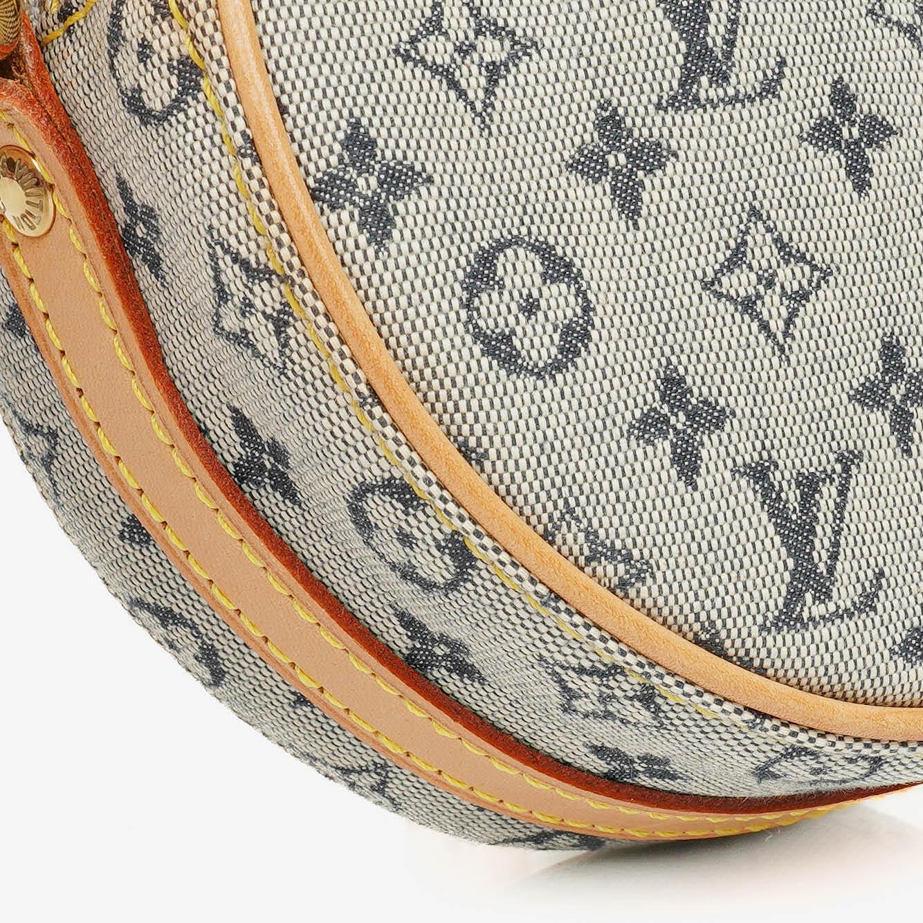 Louis Vuitton Mini Jeanne PM Blue Monogram Mini Lin Shoulder Bag