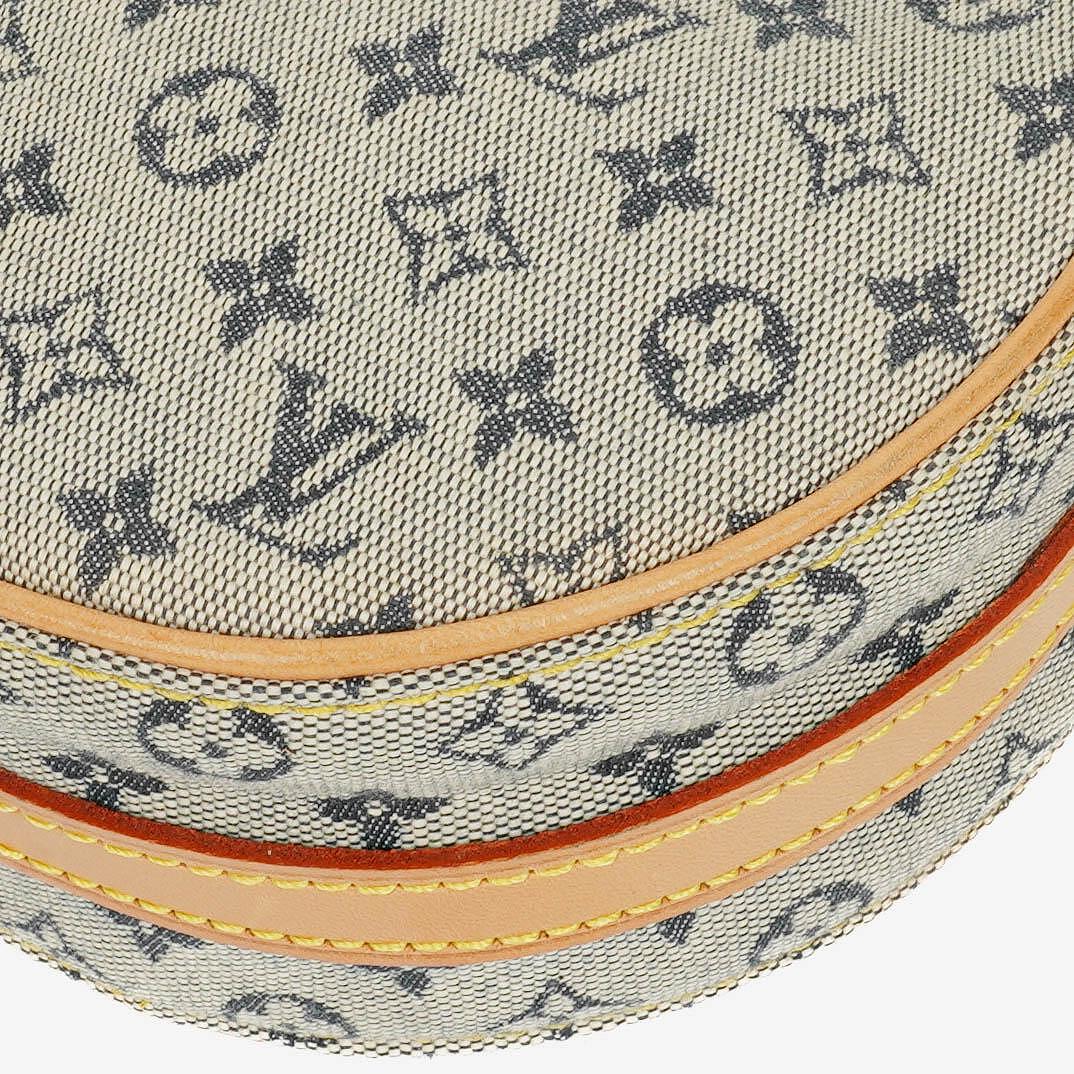Louis Vuitton Mini Jeanne PM Blue Monogram Mini Lin Shoulder Bag