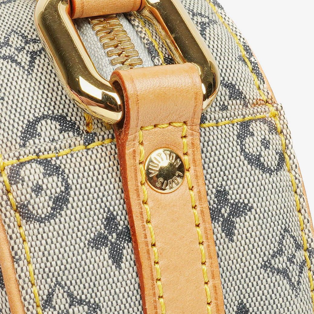 Louis Vuitton Mini Jeanne PM Blue Monogram Mini Lin Shoulder Bag