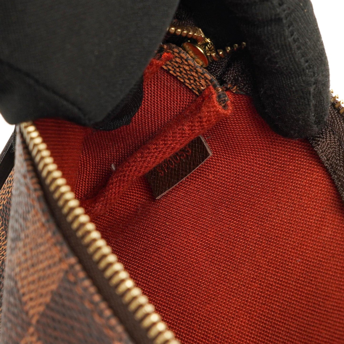 Louis Vuitton Mini Pochette Accessoires Damier Ebene Canvas Clutch Handbag