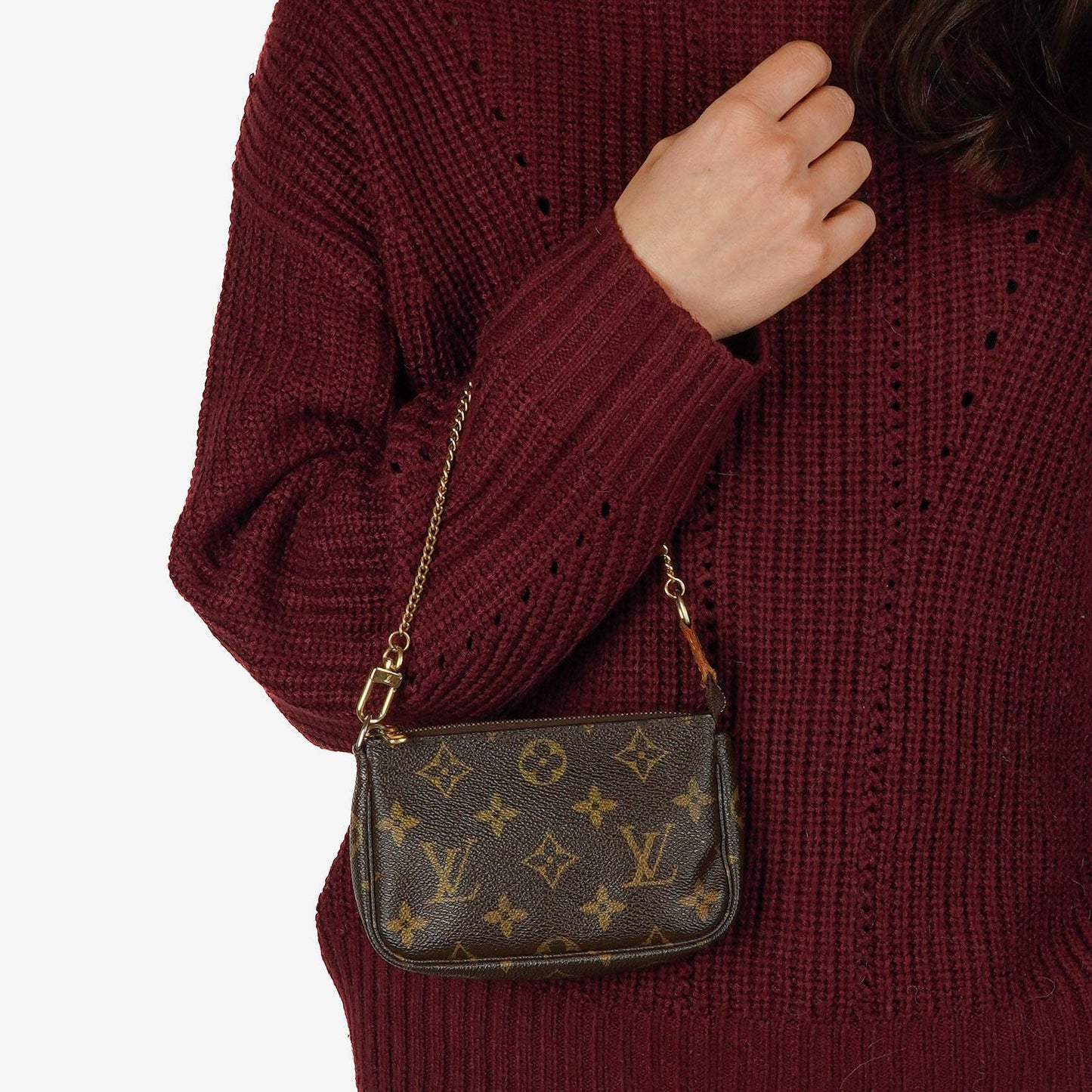 Louis Vuitton Mini Pochette Accessories Monogram Canvas Clutch Bag, 2007