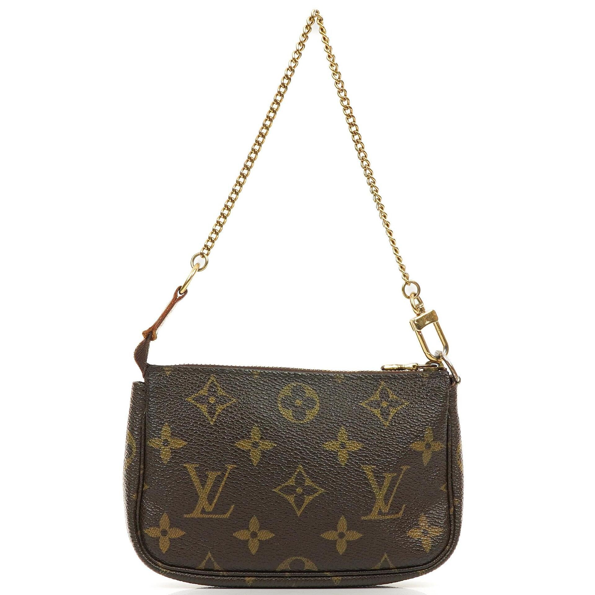 Louis Vuitton Mini Pochette Accessories Monogram Canvas Clutch Bag, 2007