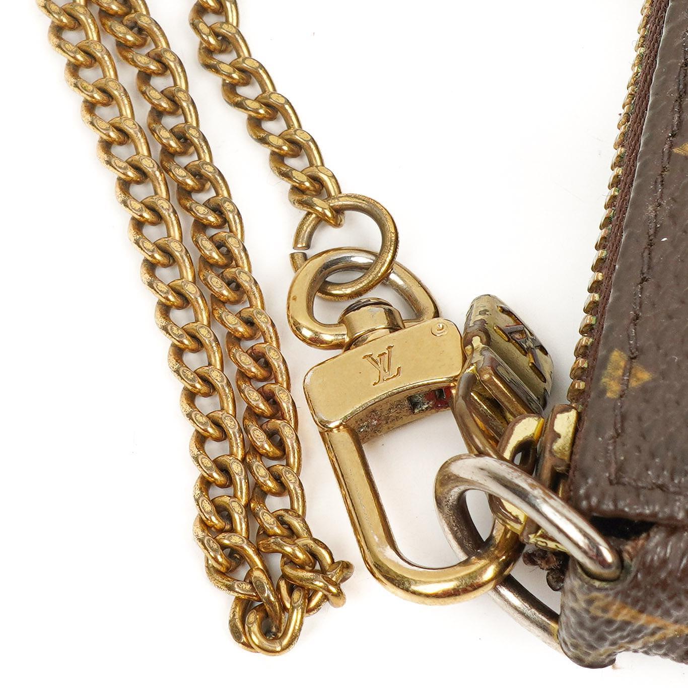 Louis Vuitton Mini Pochette Accessories Monogram Canvas Clutch Bag, 2007