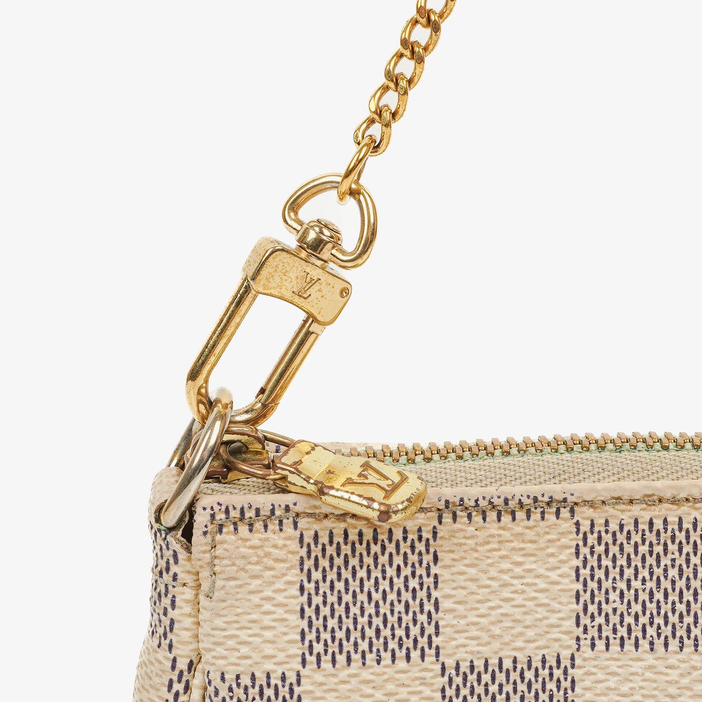 Louis Vuitton Mini Pochette Damier Azur Canvas