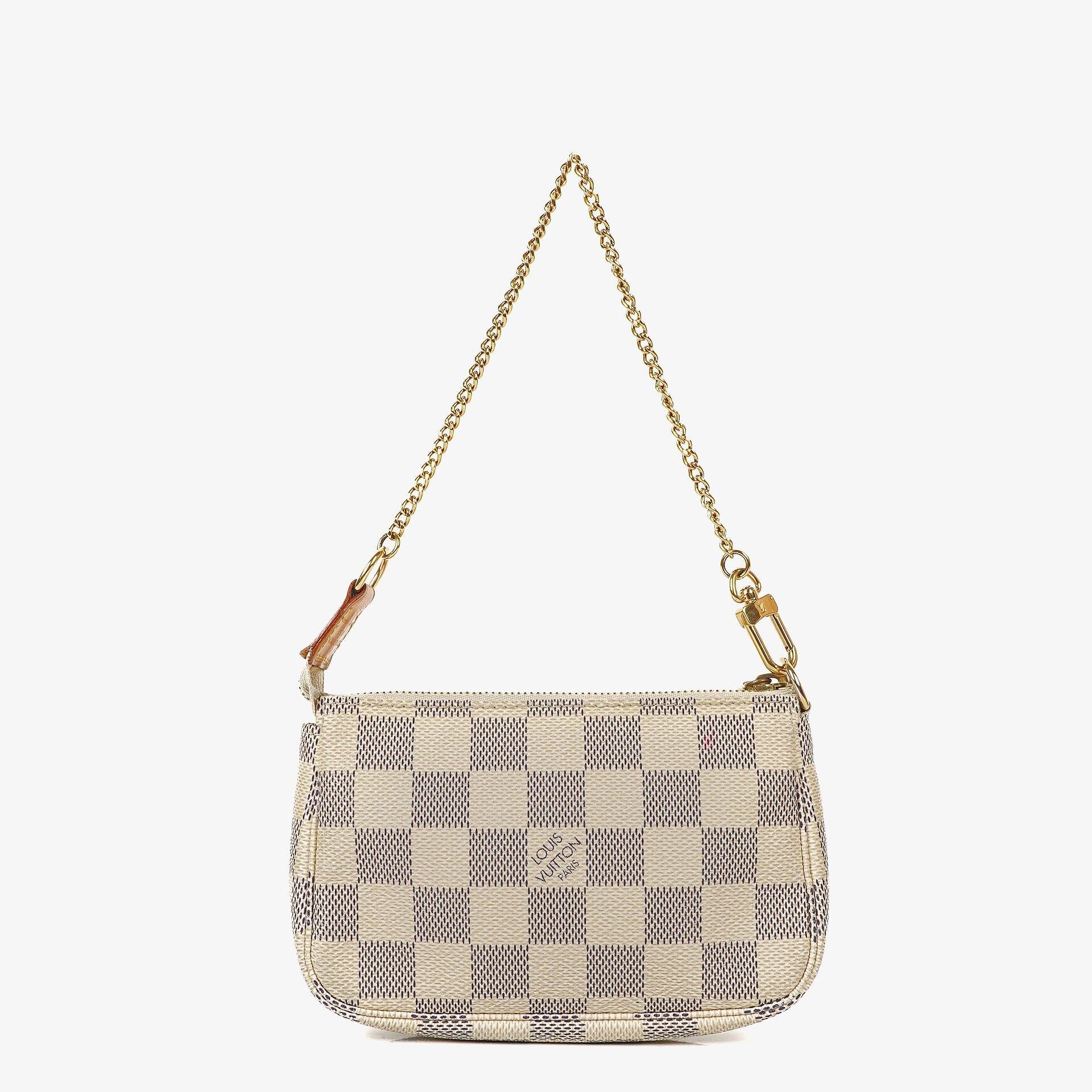 Louis Vuitton Mini Pochette Damier Azur Canvas