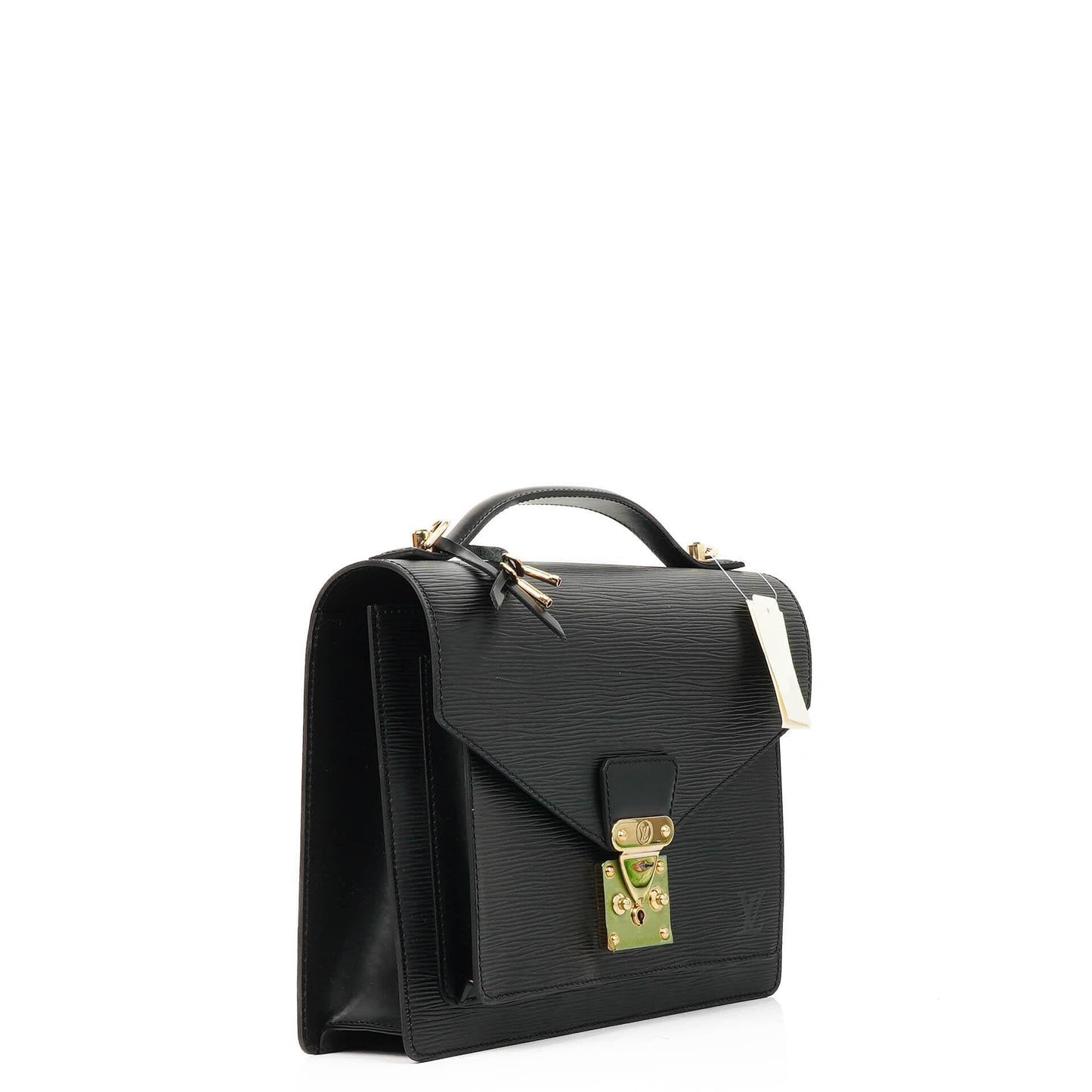 Louis Vuitton Monceau Black EPI Leather Handbag
