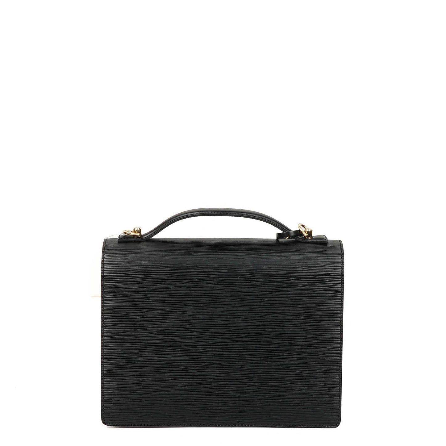 Louis Vuitton Monceau Black EPI Leather Handbag