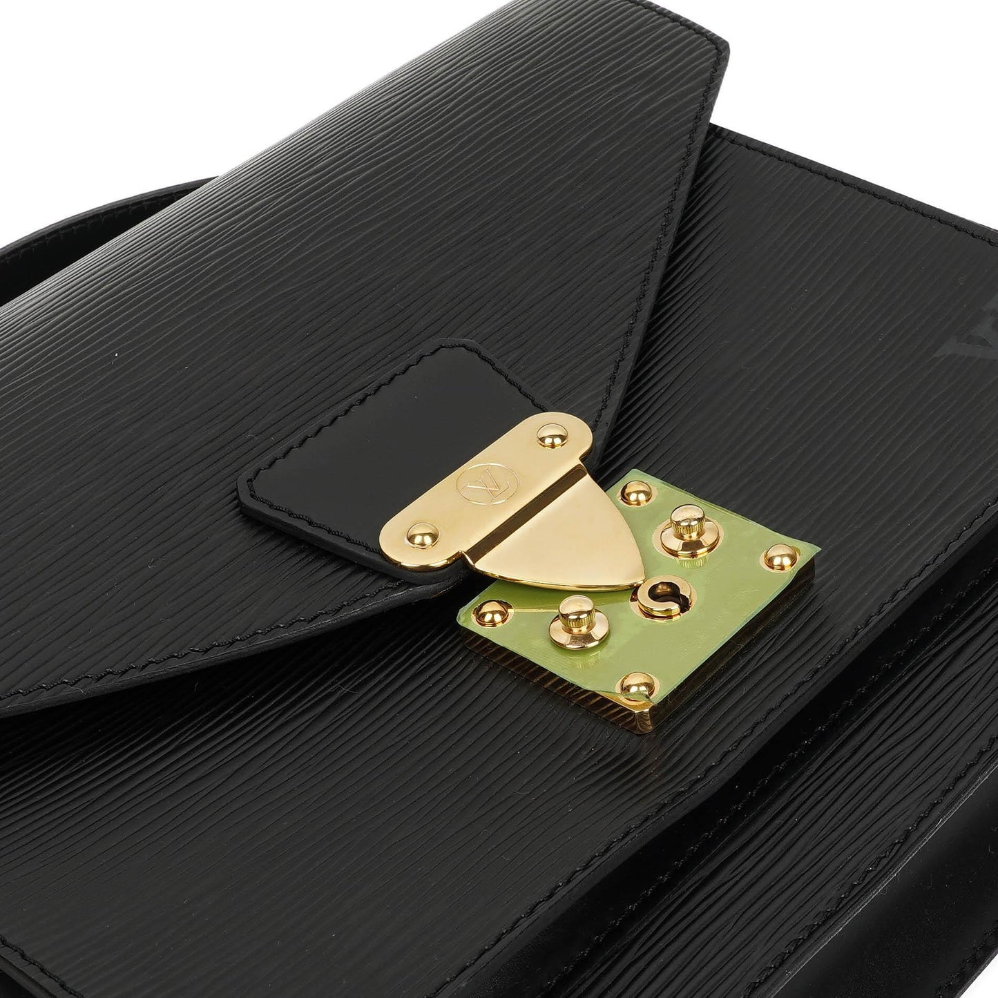 Louis Vuitton Monceau Black EPI Leather Handbag