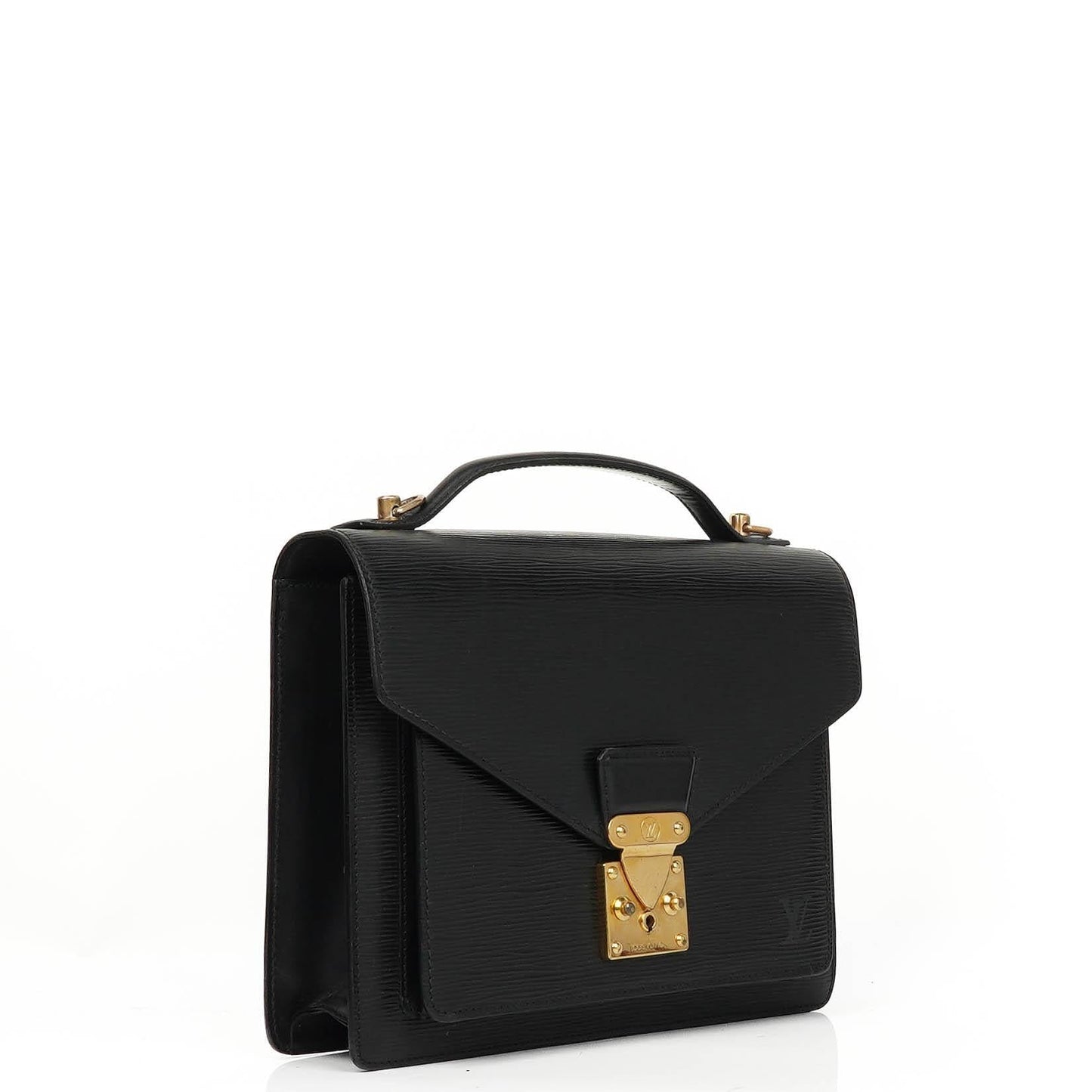 Louis Vuitton Monceau Black EPI Leather Handbag