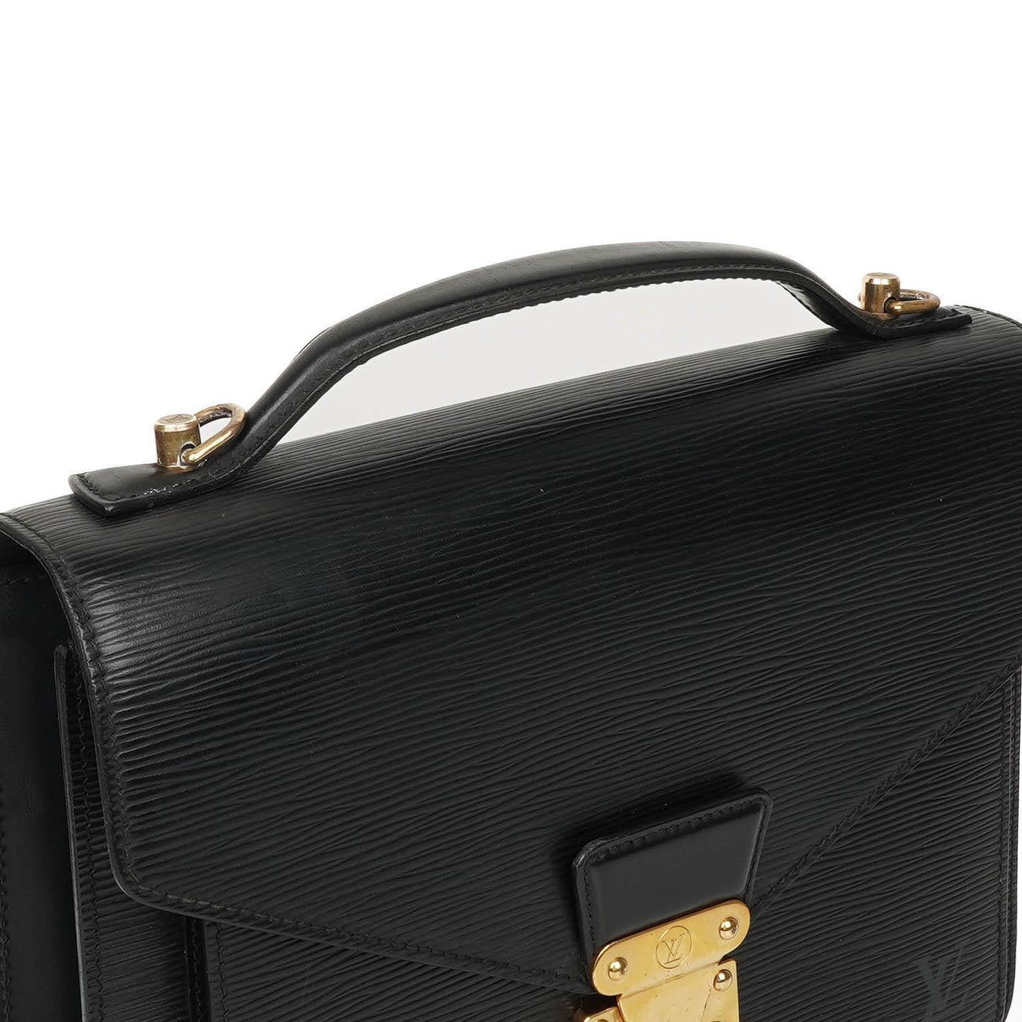 Louis Vuitton Monceau Black EPI Leather Handbag