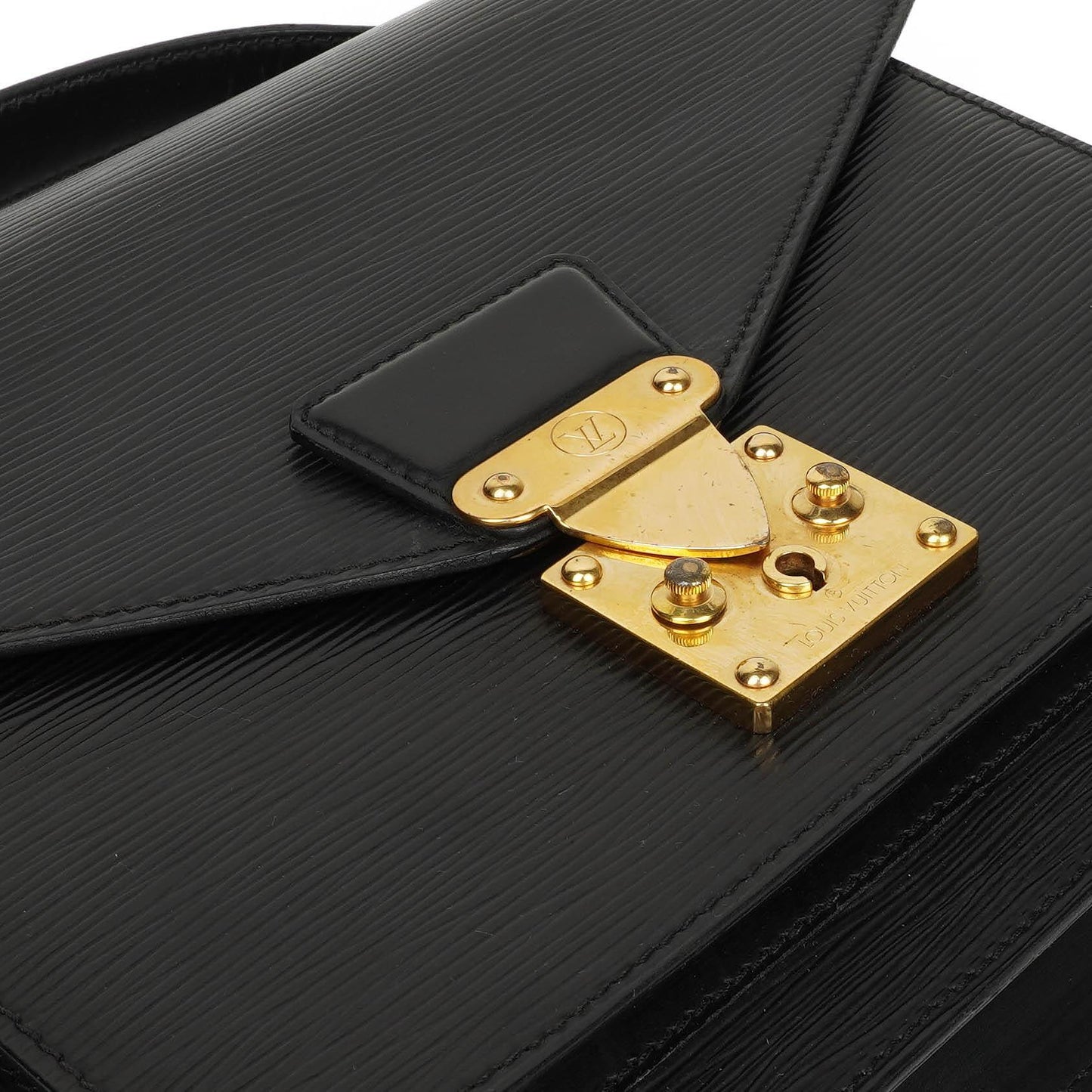 Louis Vuitton Monceau Black EPI Leather Handbag