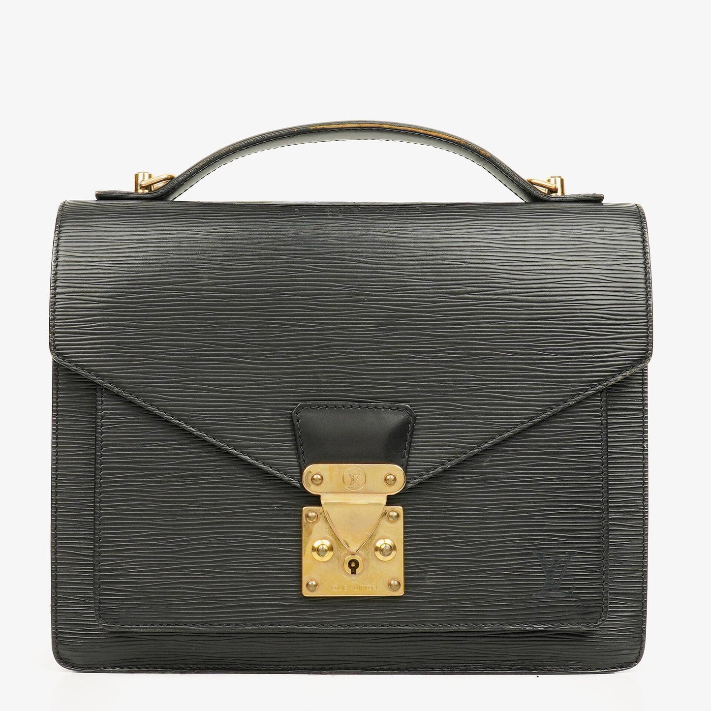 Louis Vuitton Monceau Black EPI Leather Handbag