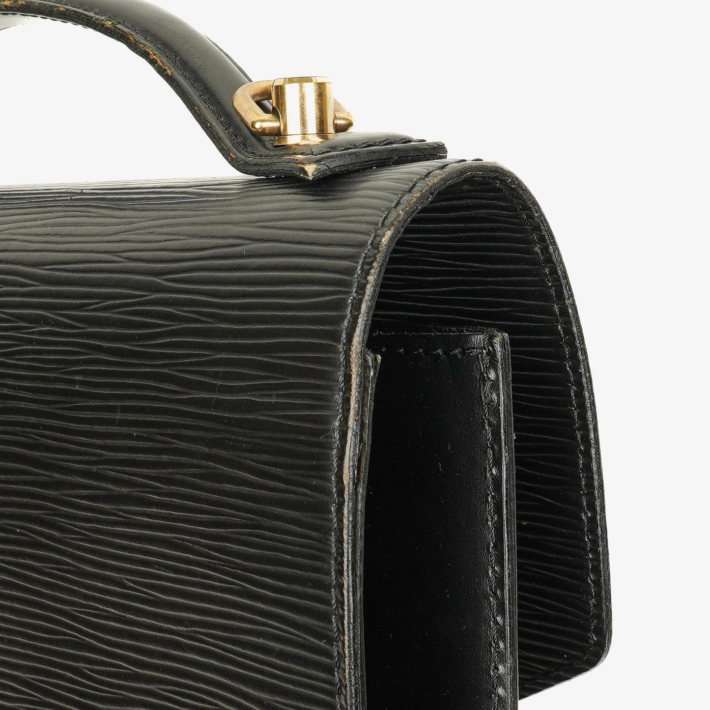 Louis Vuitton Monceau Black EPI Leather Handbag