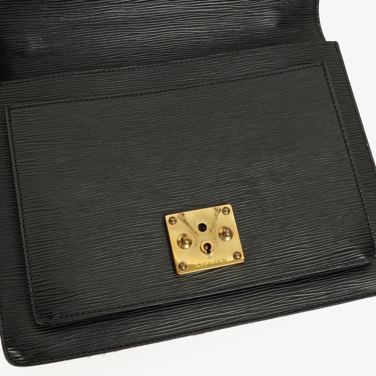 Louis Vuitton Monceau Black EPI Leather Handbag