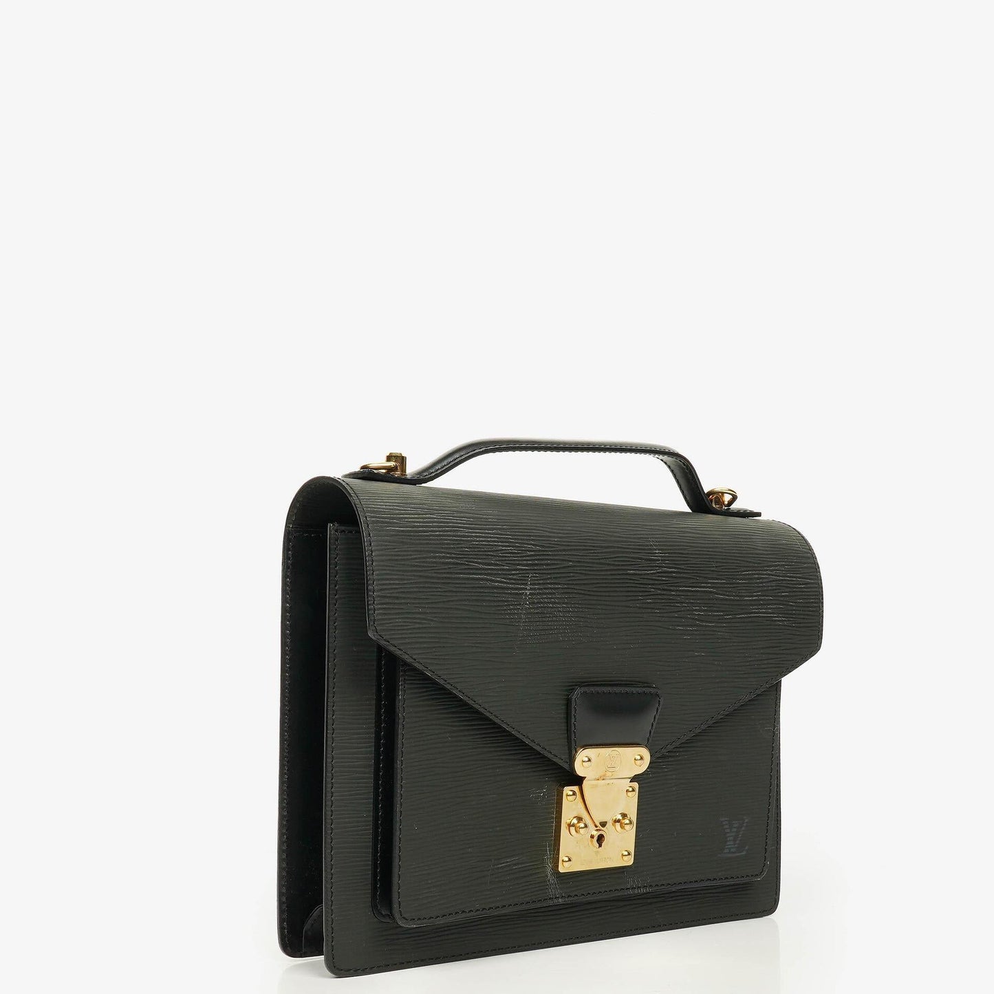 Louis Vuitton Monceau Black EPI Leather Handbag