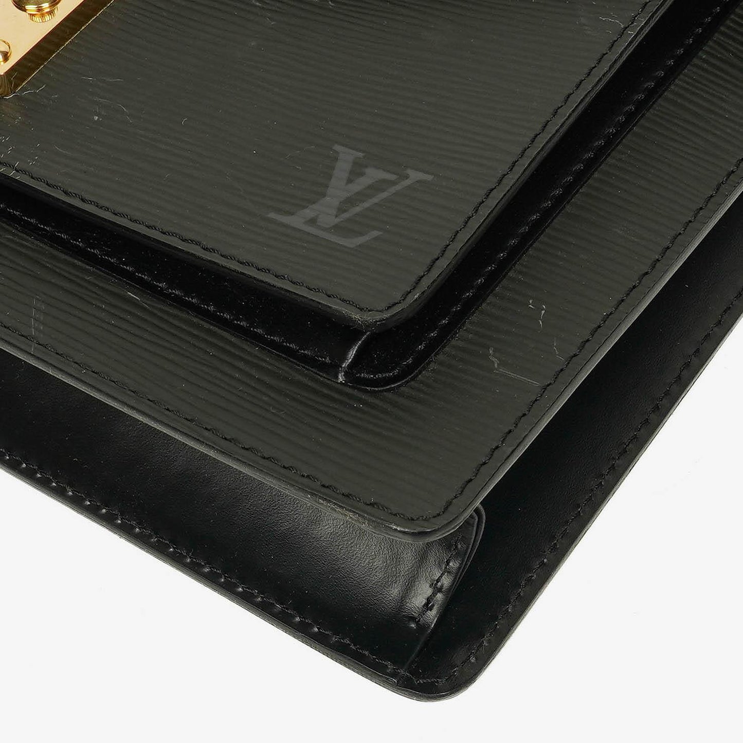 Louis Vuitton Monceau Black EPI Leather Handbag