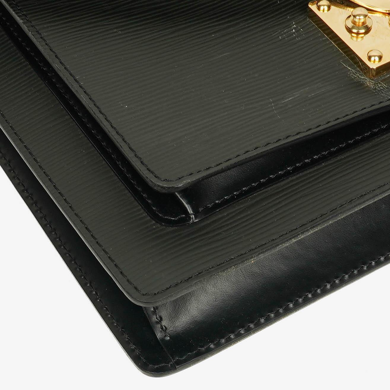 Louis Vuitton Monceau Black EPI Leather Handbag