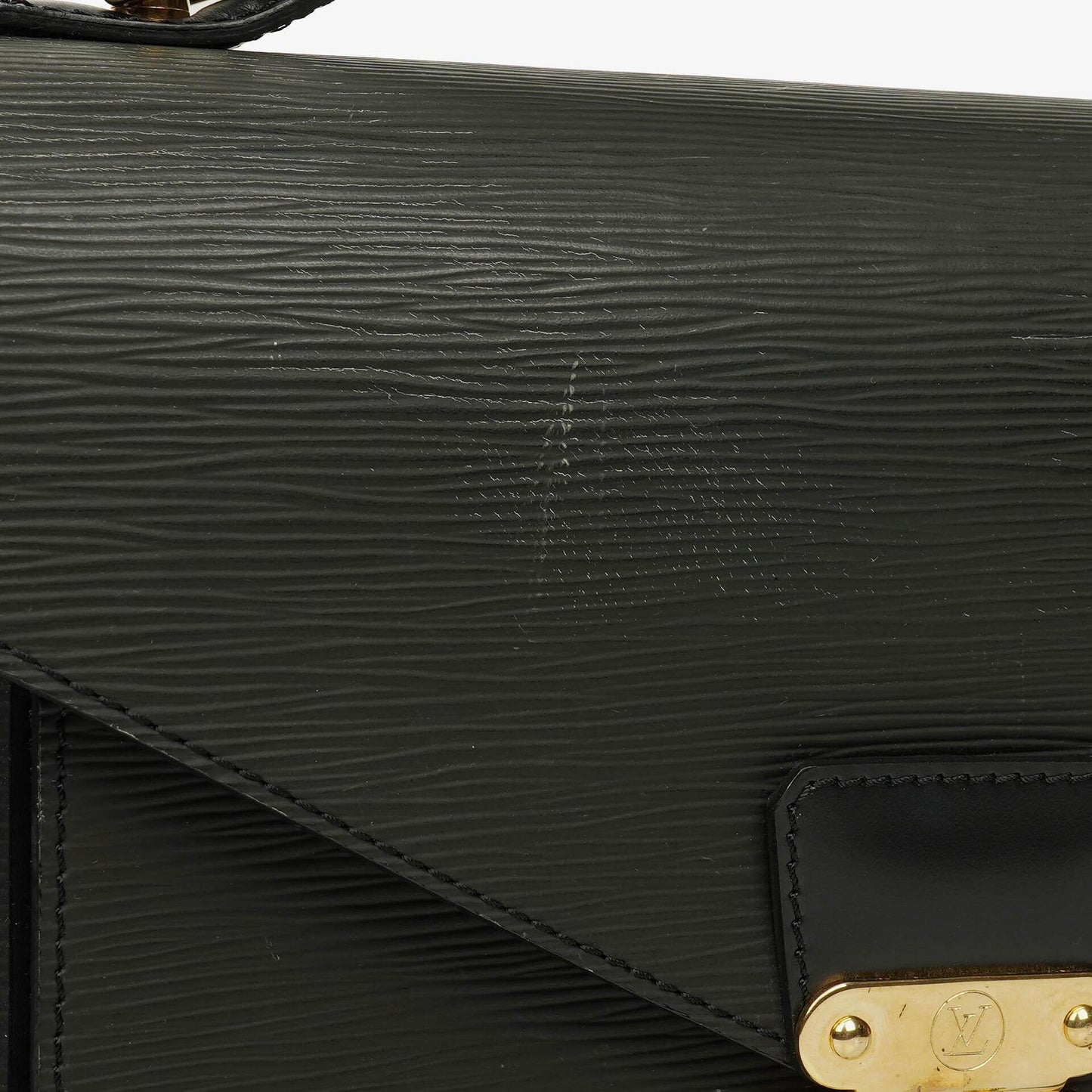 Louis Vuitton Monceau Black EPI Leather Handbag