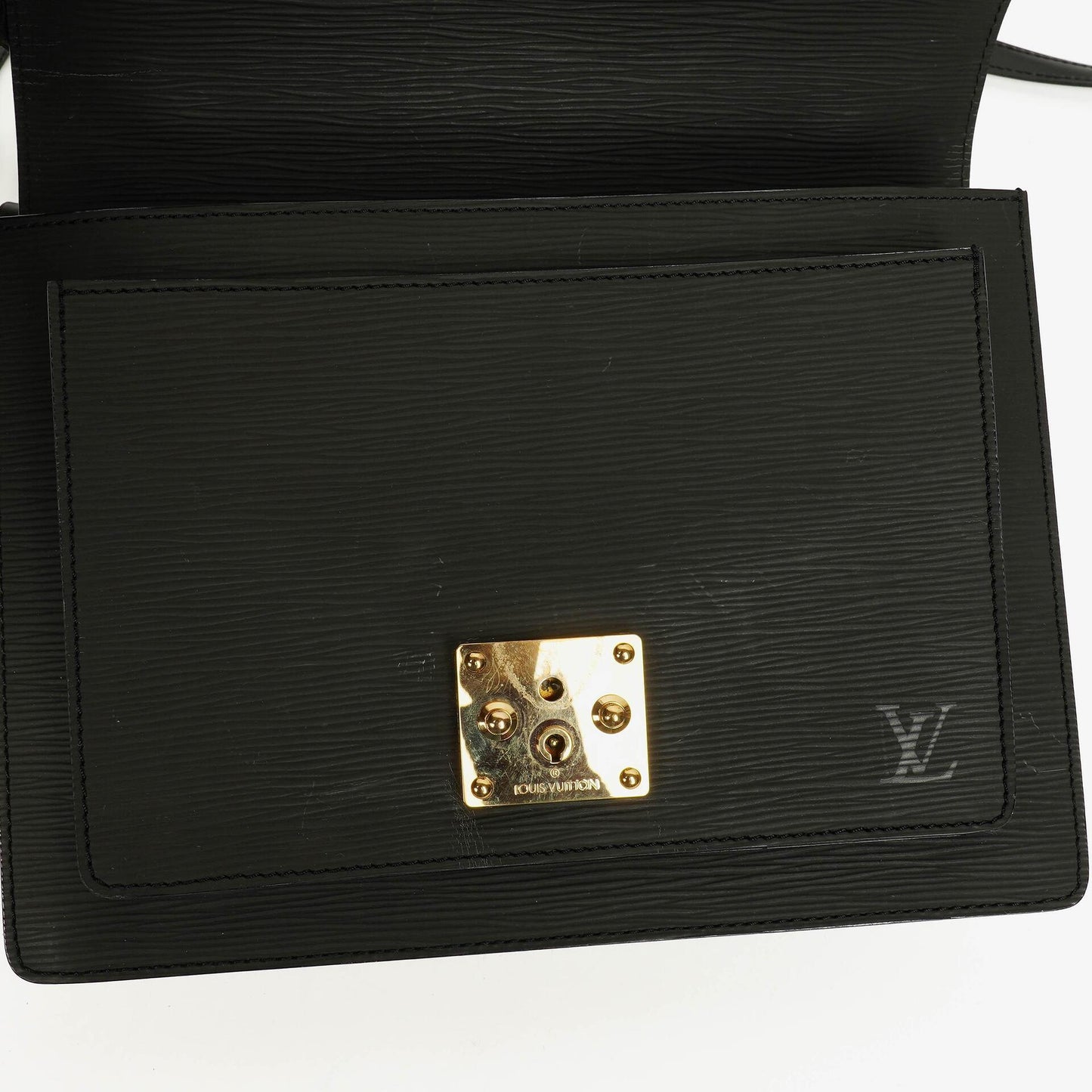 Louis Vuitton Monceau Black EPI Leather Handbag