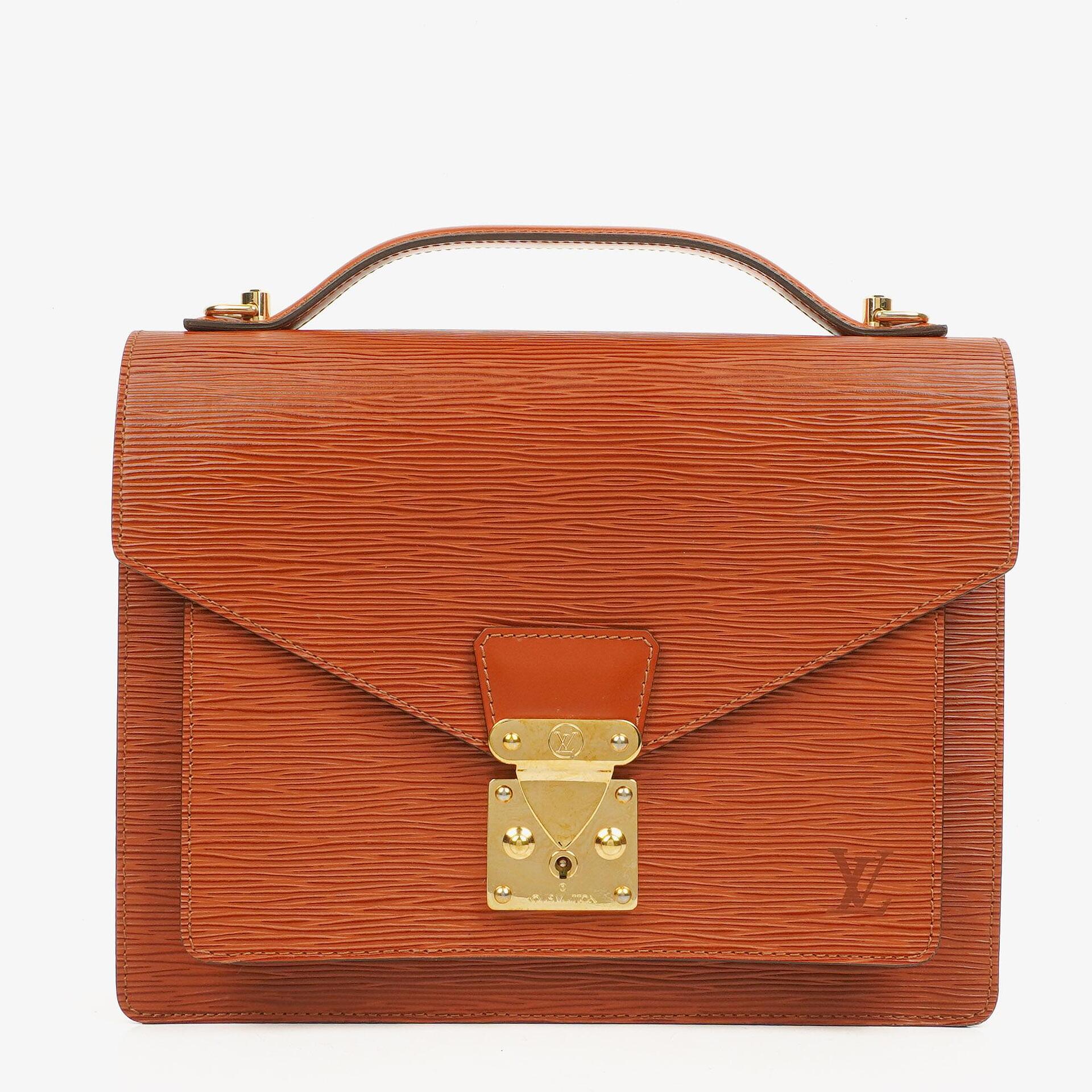 Louis Vuitton Monceau Brown EPI Leather Handbag