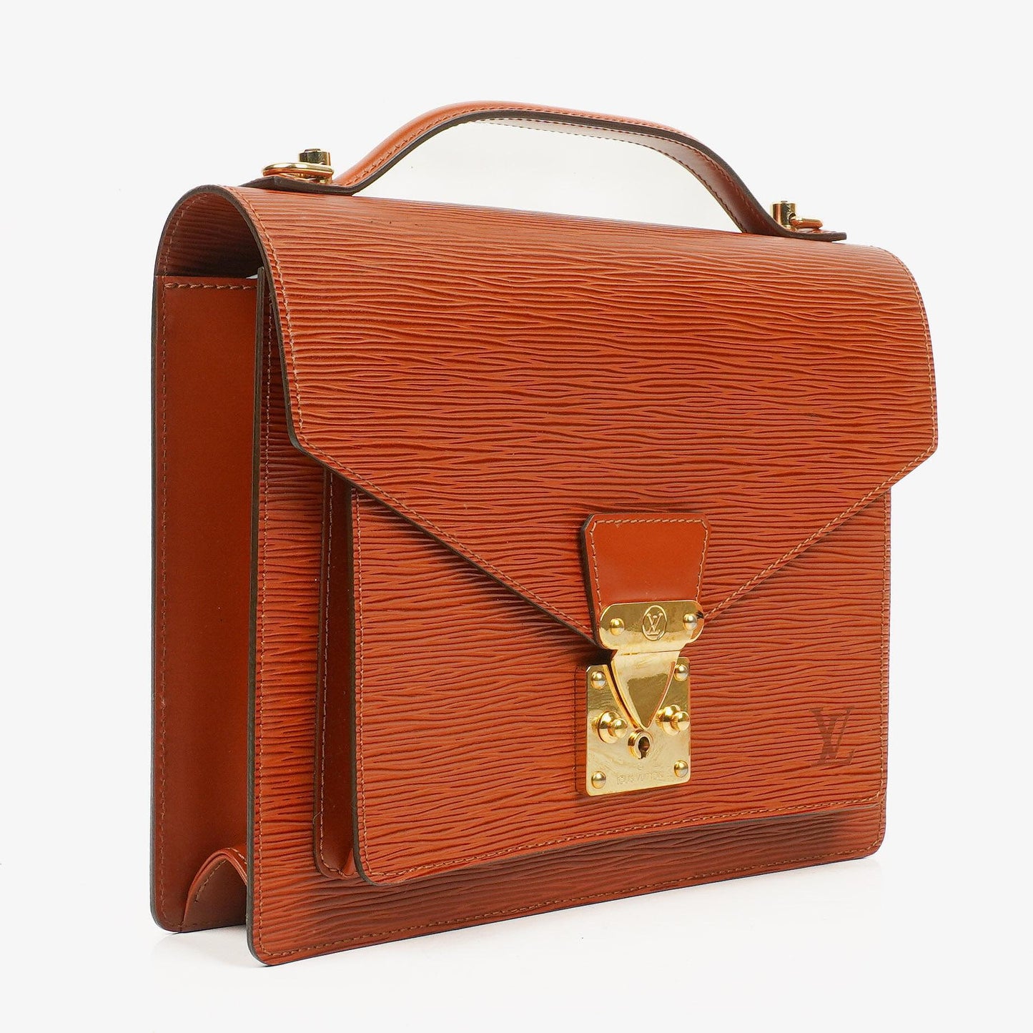 Louis Vuitton Monceau Brown EPI Leather Handbag
