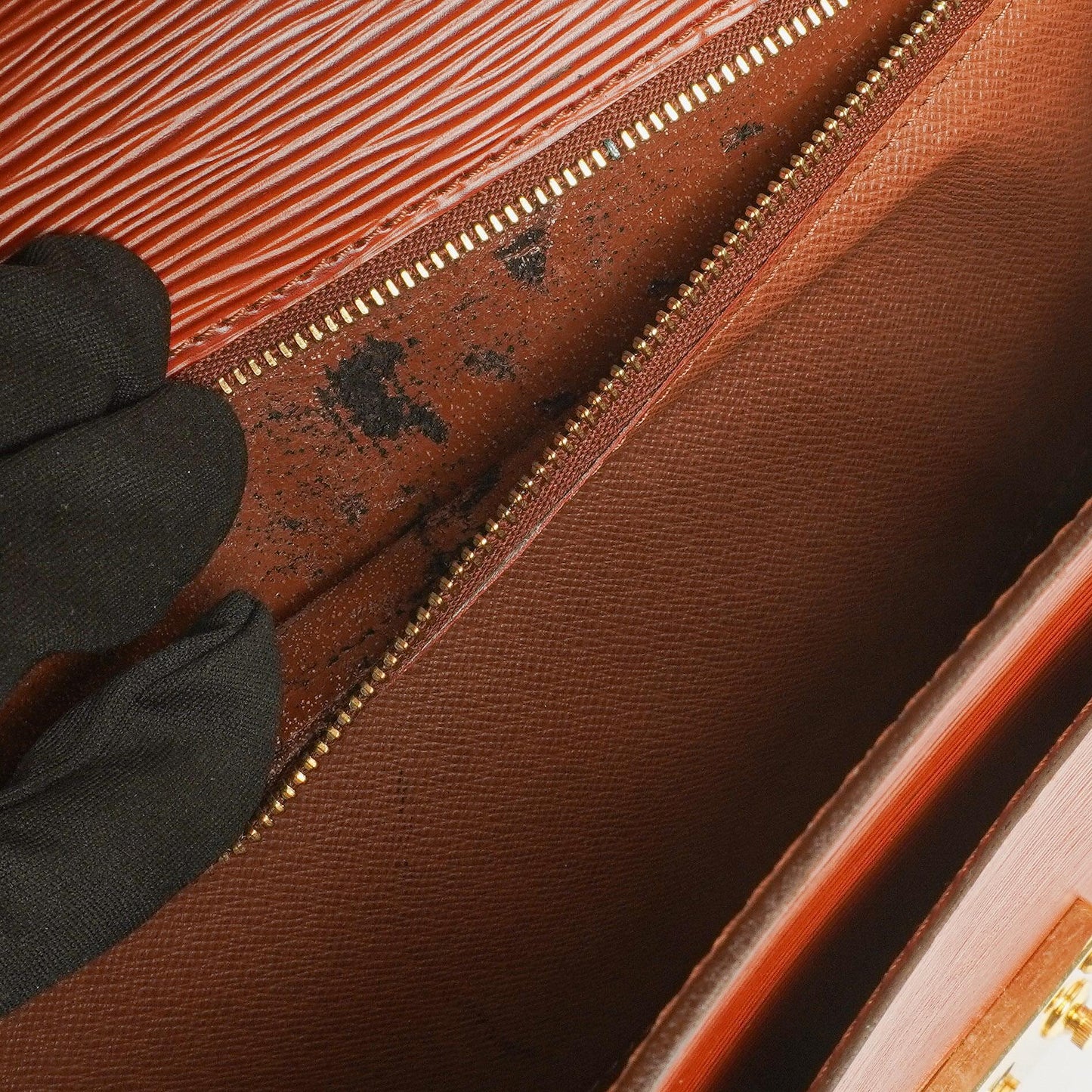 Louis Vuitton Monceau Brown EPI Leather Handbag
