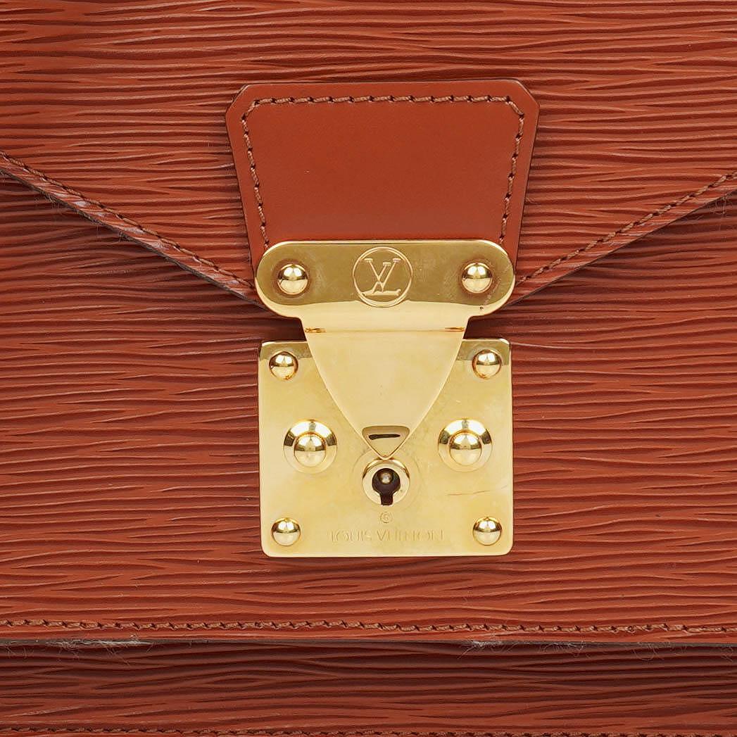 Louis Vuitton Monceau Brown EPI Leather Handbag