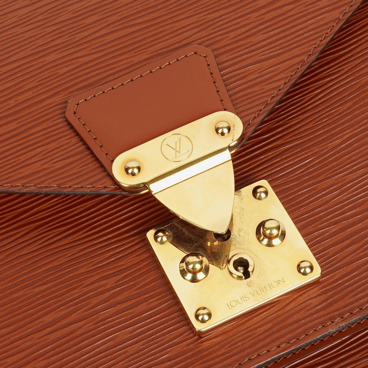 Louis Vuitton Monceau Brown EPI Leather Handbag