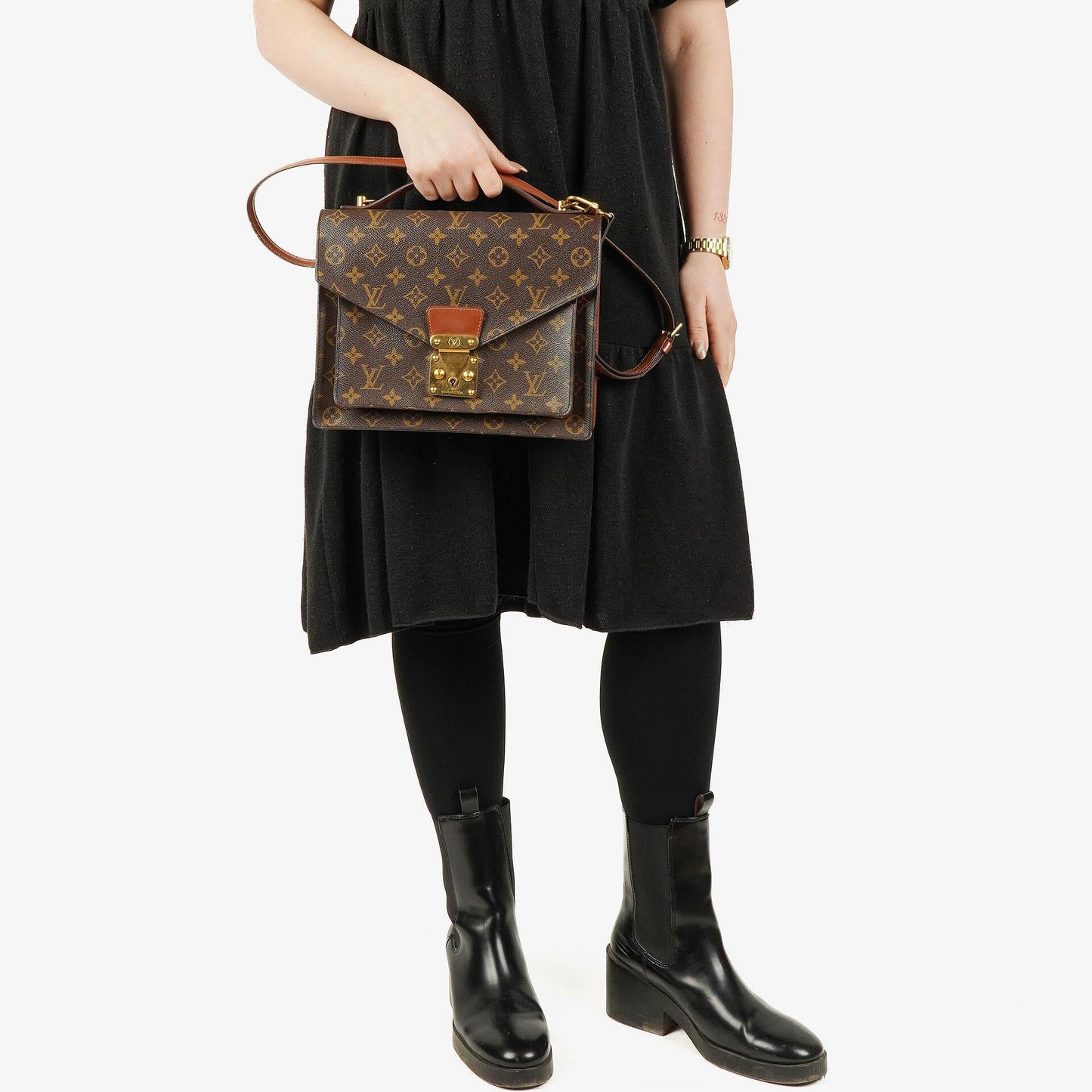 Louis Vuitton Monceau Monogram Canvas Handbag