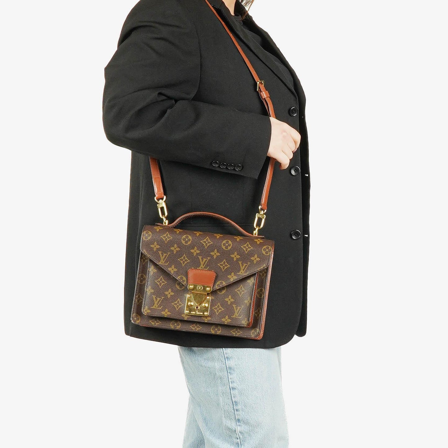 Louis Vuitton Monceau Monogram Canvas Handbag