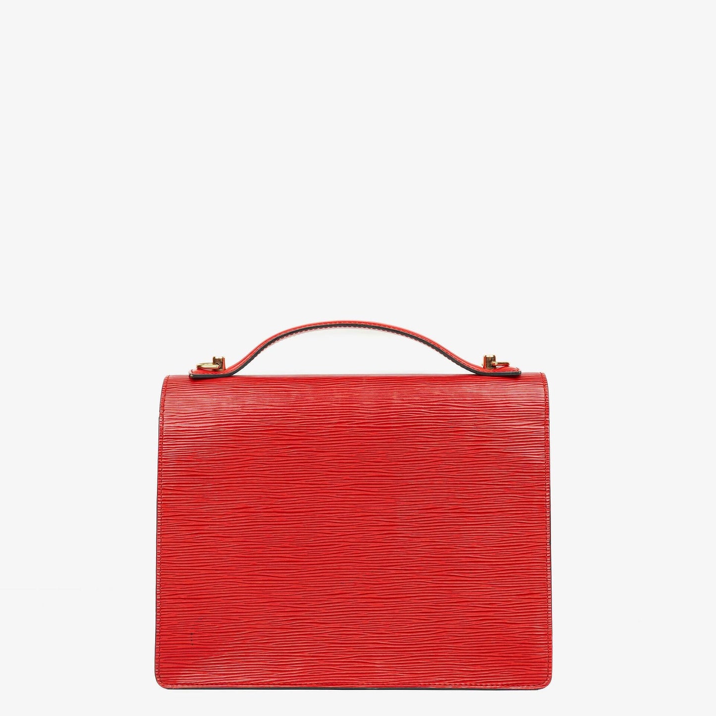 Louis Vuitton Monceau Red EPI Leather Handbag