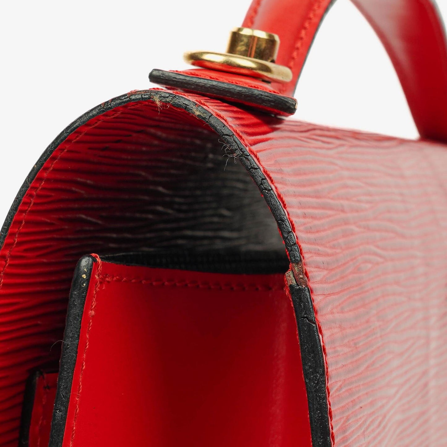 Louis Vuitton Monceau Red EPI Leather Handbag