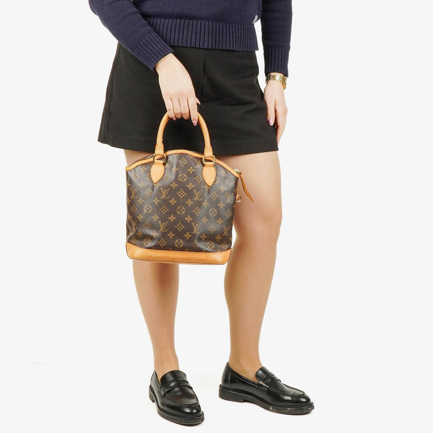Louis Vuitton Monogram Canvas Lockit Vertical PM Bag