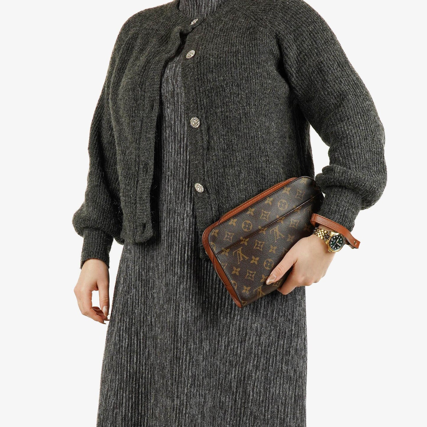 Louis Vuitton Monogram Canvas Orsay Clutch Bag