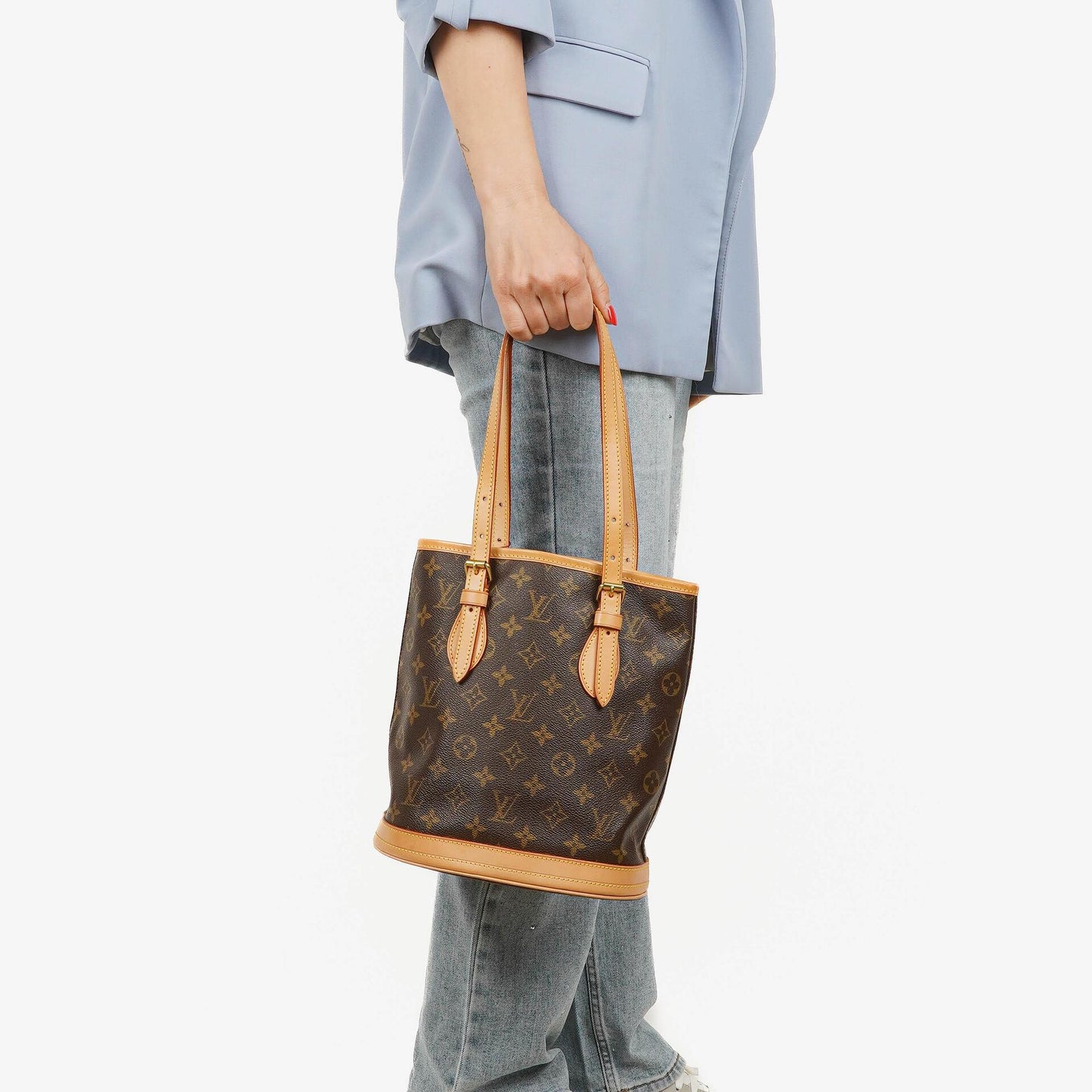 Louis Vuitton Monogram Canvas Petit Bucket Bag