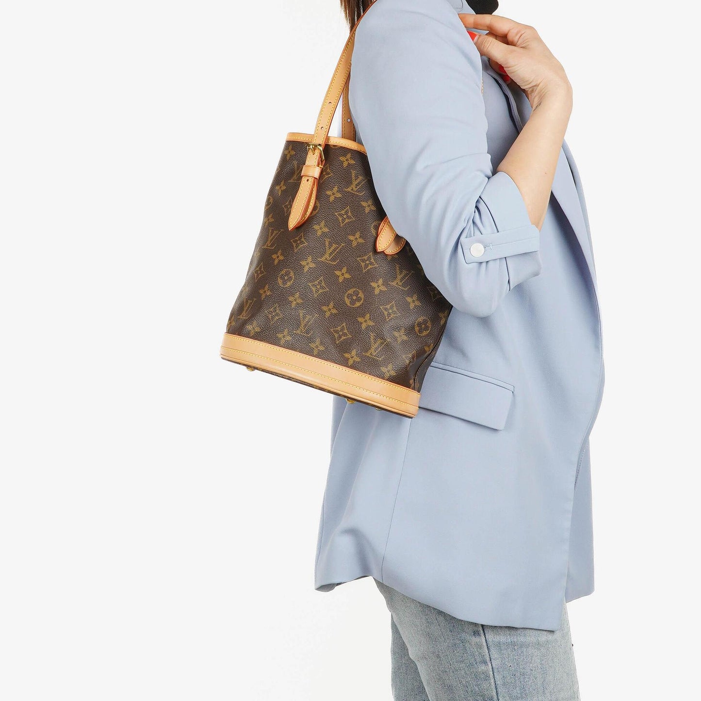 Louis Vuitton Monogram Canvas Petit Bucket Bag