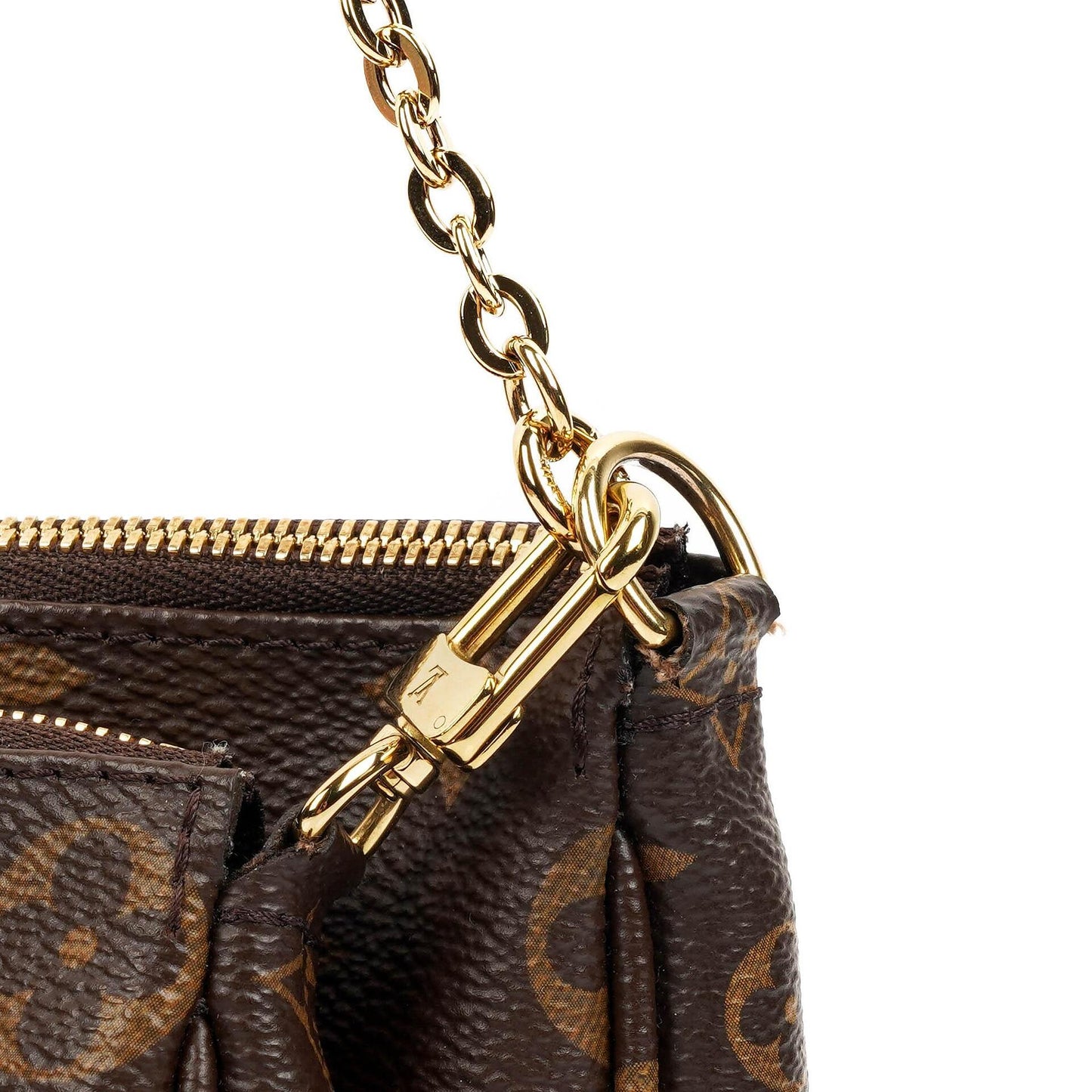Louis Vuitton Multi Pochette Accessoires Monogram Canvas And Rose Clair Jacquard