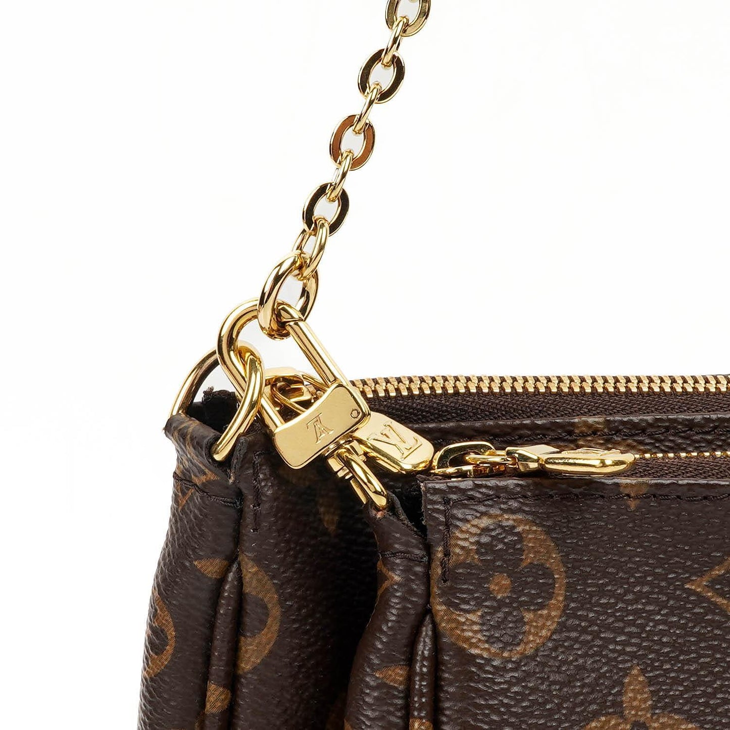 Louis Vuitton Multi Pochette Accessoires Monogram Canvas And Rose Clair Jacquard