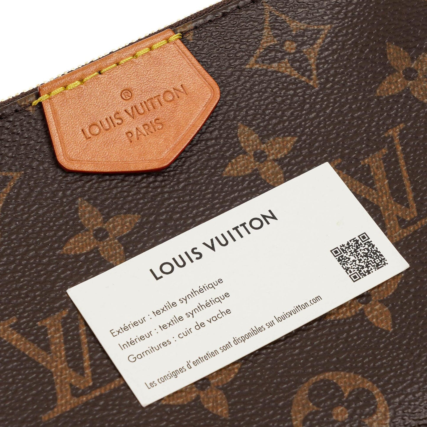 Louis Vuitton Multi Pochette Accessoires Monogram Canvas And Rose Clair Jacquard