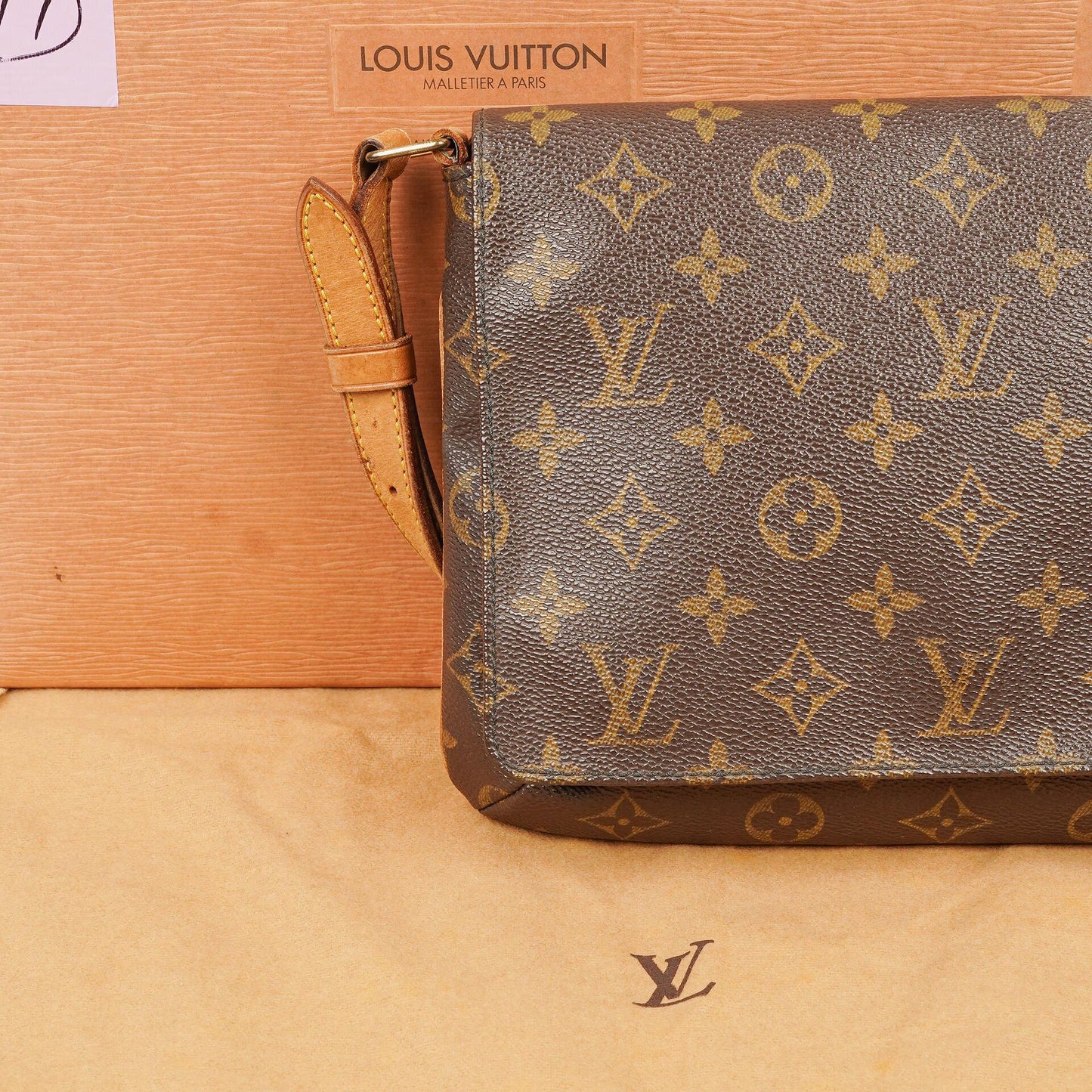 Louis Vuitton Musette Tango Monogram Canvas Shoulder Bag