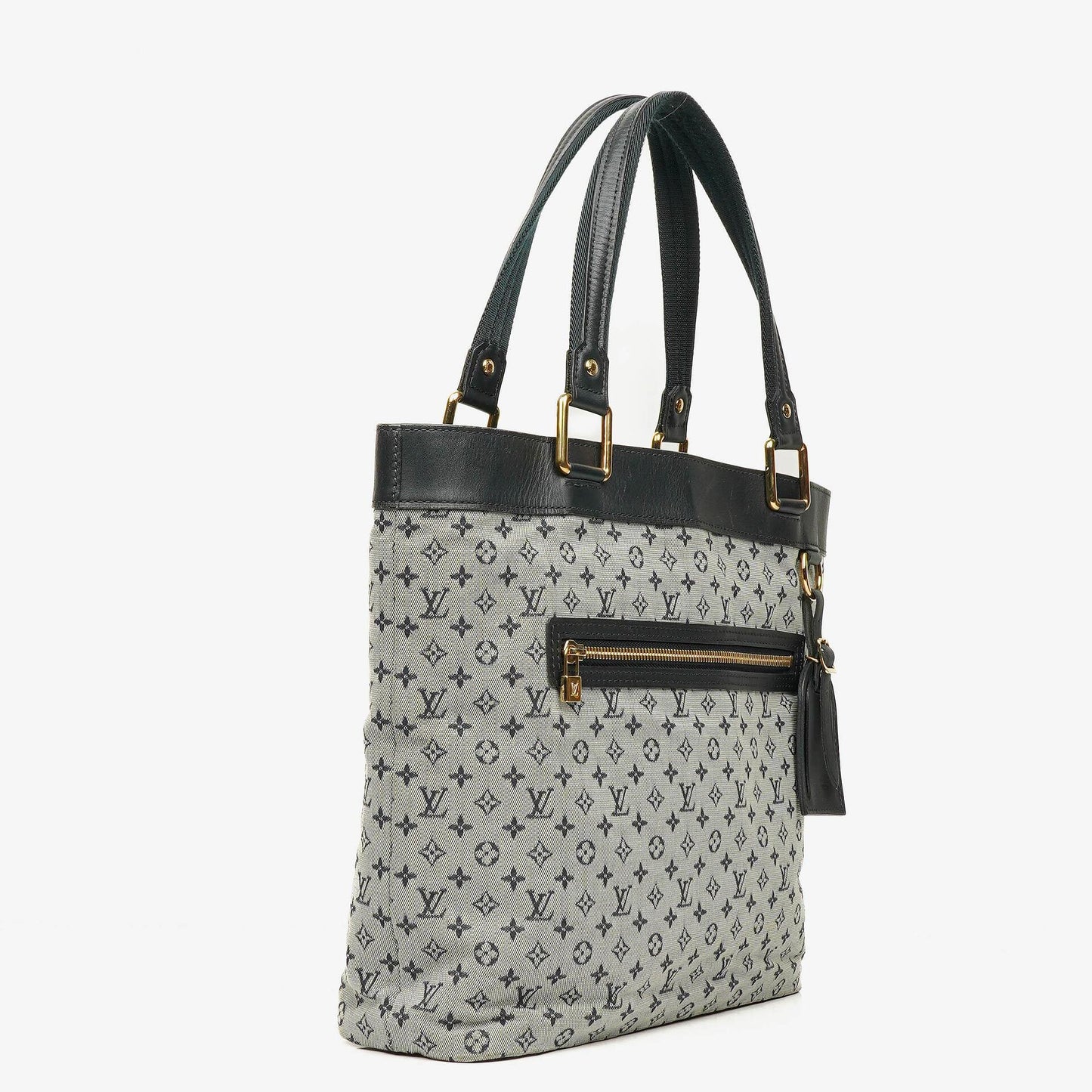 Louis Vuitton Navy Monogram Mini Lin Lucille GM Shoulder Bag