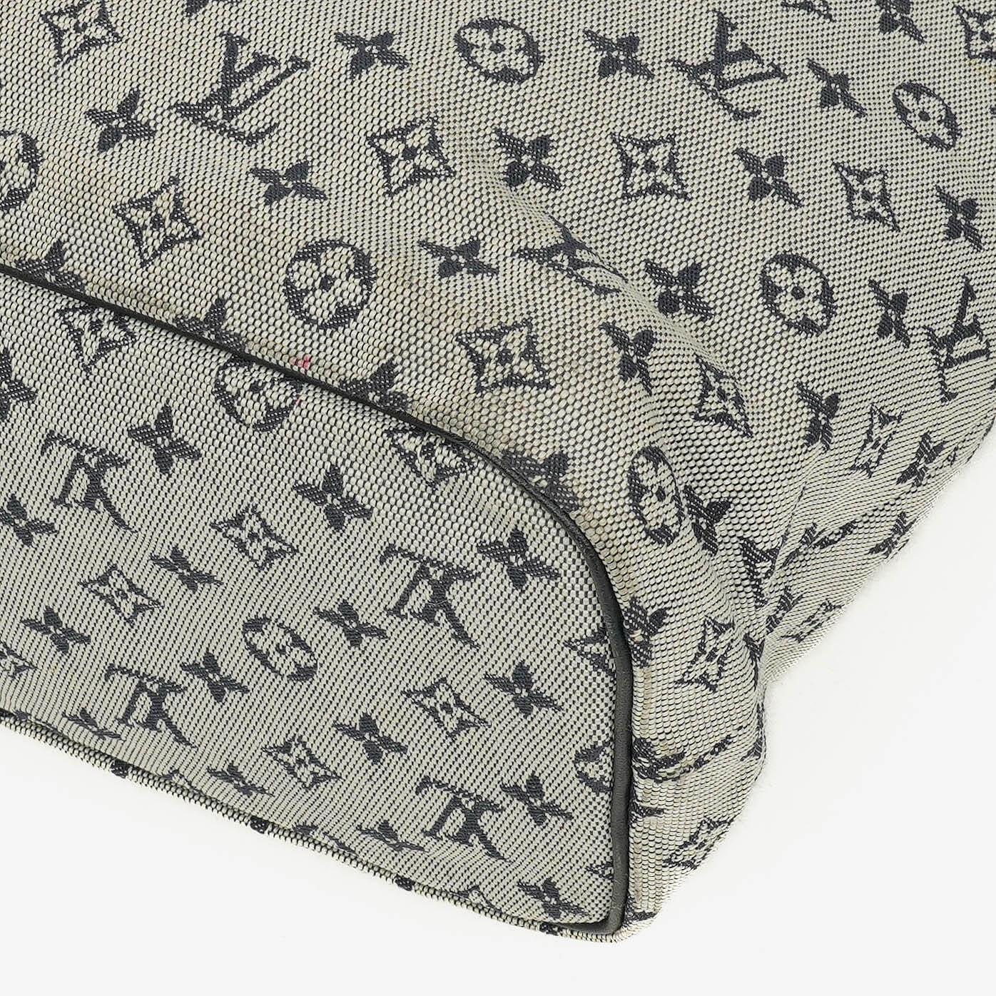 Louis Vuitton Navy Monogram Mini Lin Lucille GM Shoulder Bag