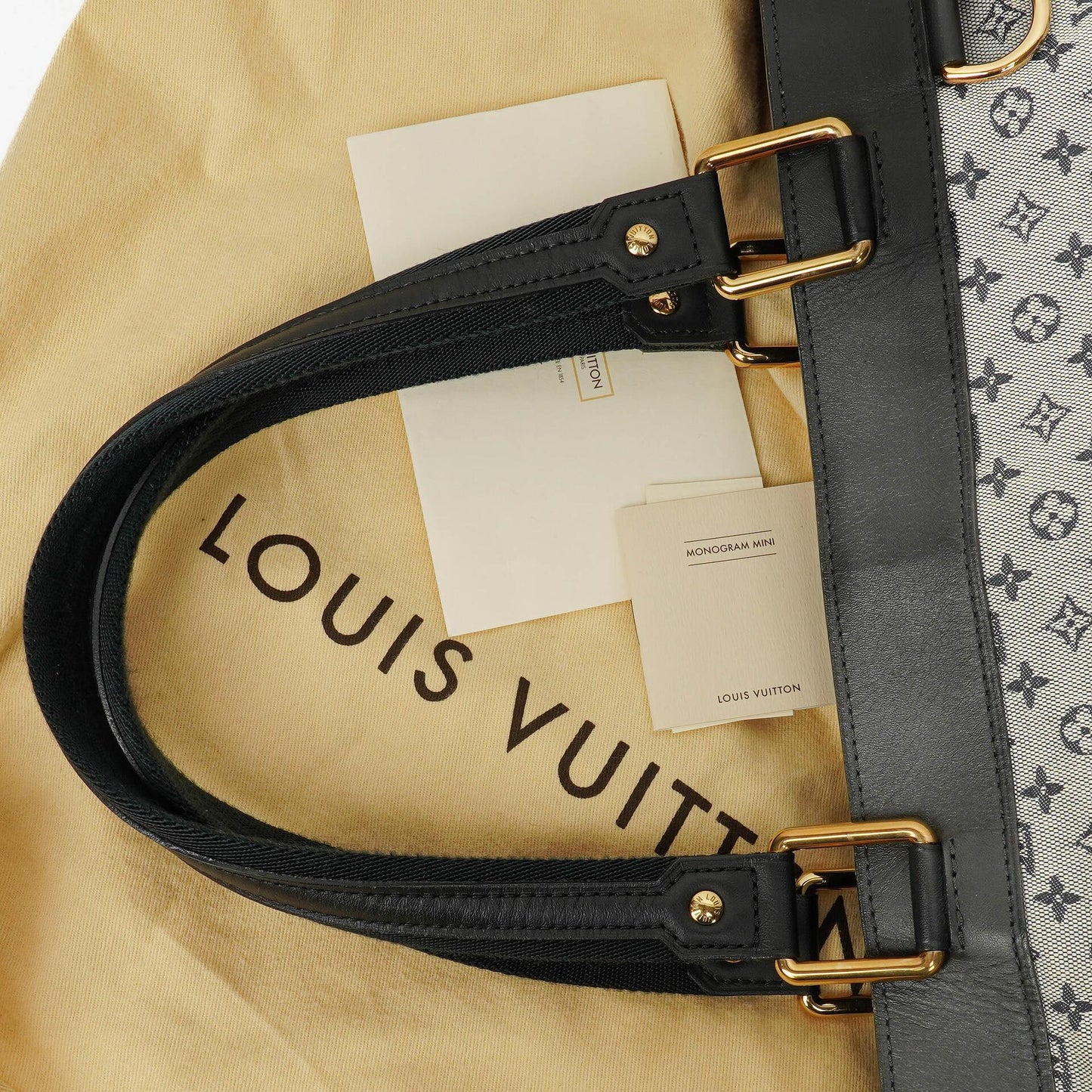 Louis Vuitton Navy Monogram Mini Lin Lucille GM Shoulder Bag