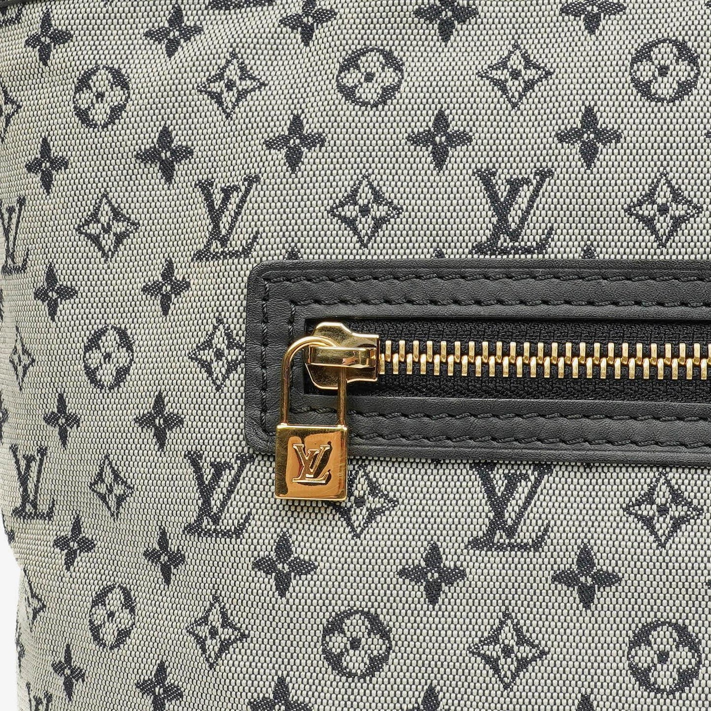 Louis Vuitton Navy Monogram Mini Lin Lucille GM Shoulder Bag
