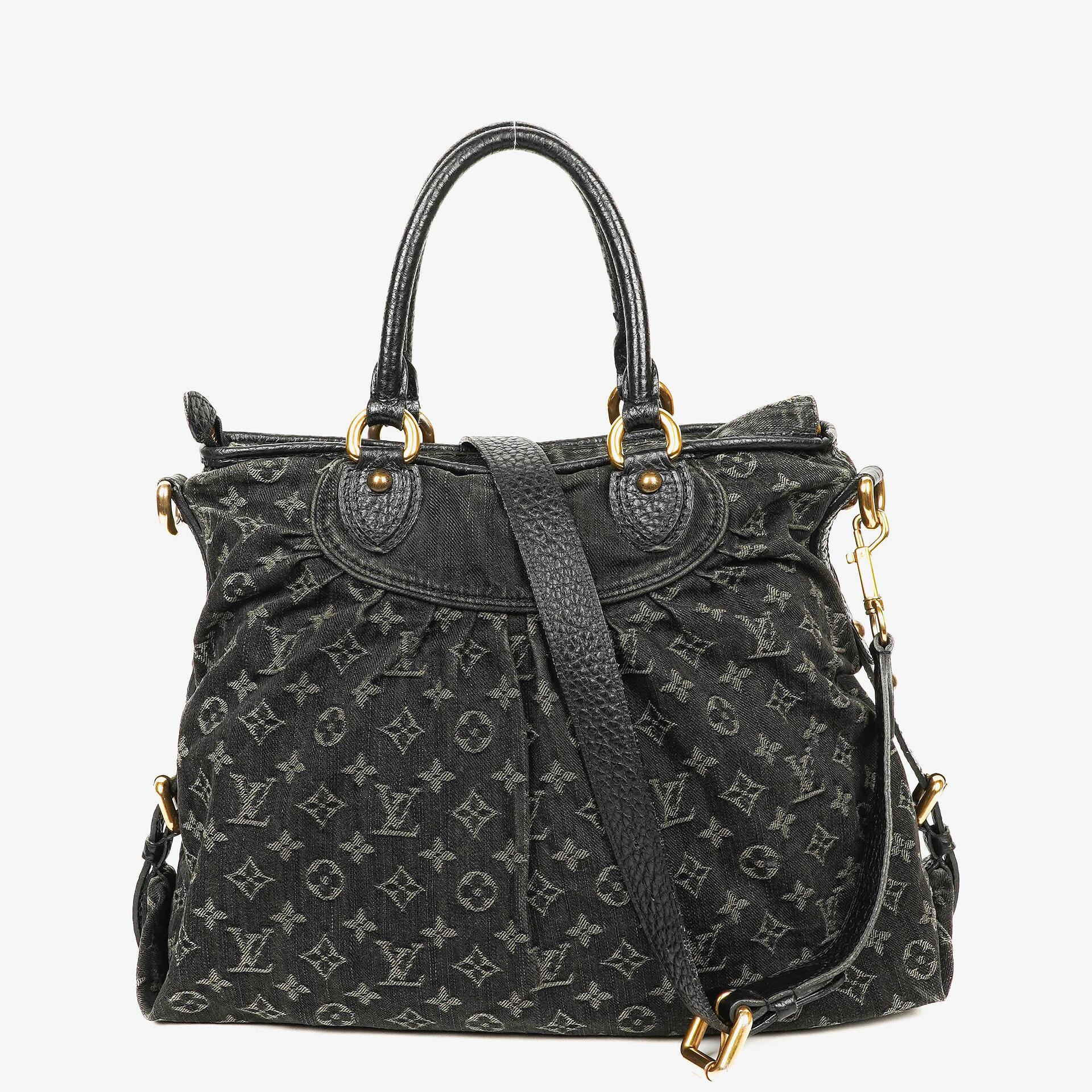 Louis Vuitton Neo Cabby GM Monogram Denim Bag Black