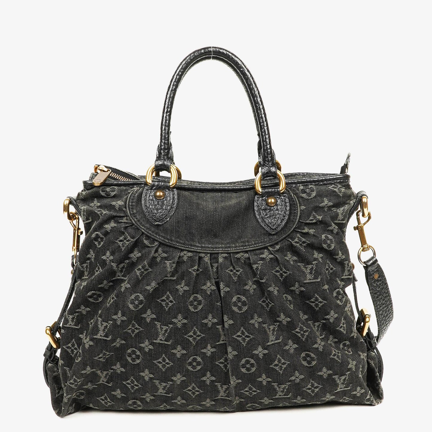 Louis Vuitton Neo Cabby GM Monogram Denim Bag Black