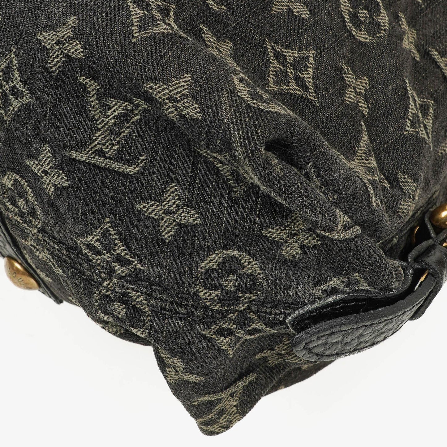 Louis Vuitton Neo Cabby GM Monogram Denim Bag Black