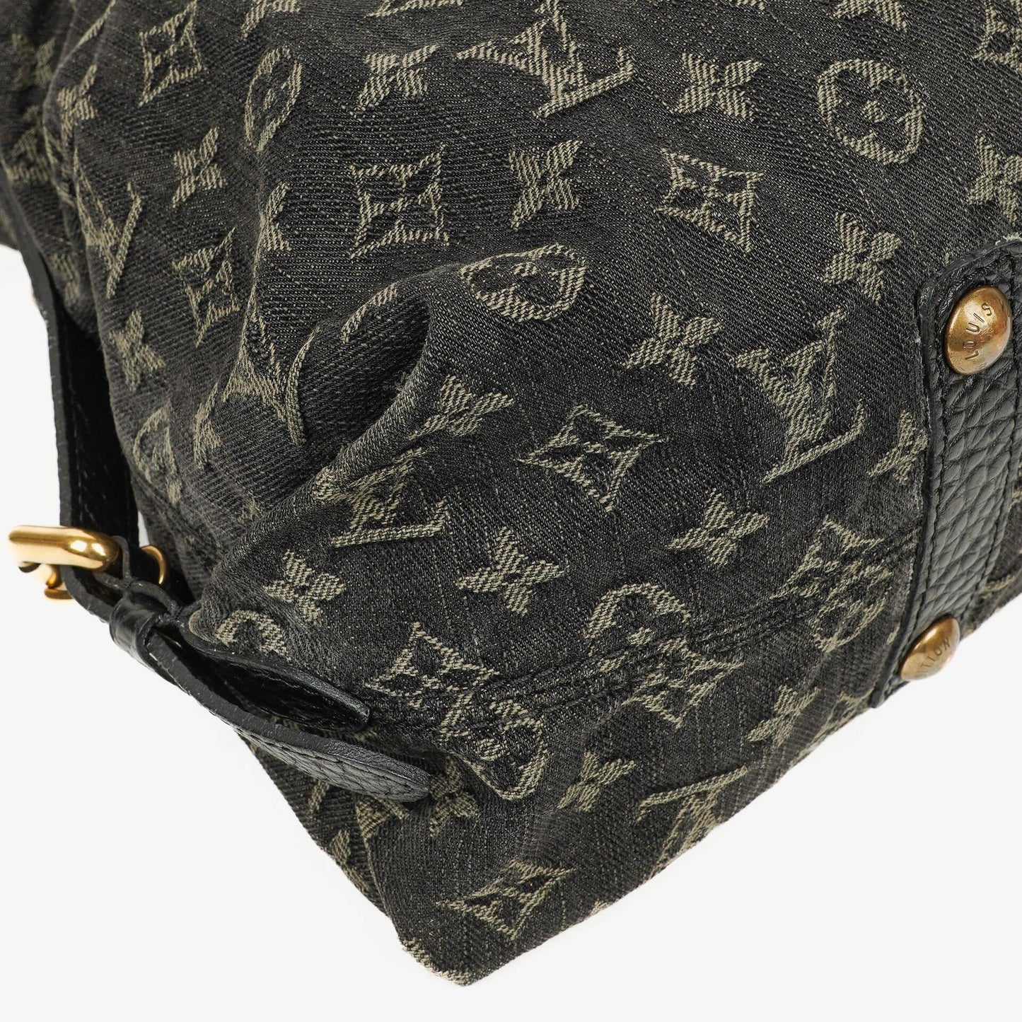 Louis Vuitton Neo Cabby GM Monogram Denim Bag Black
